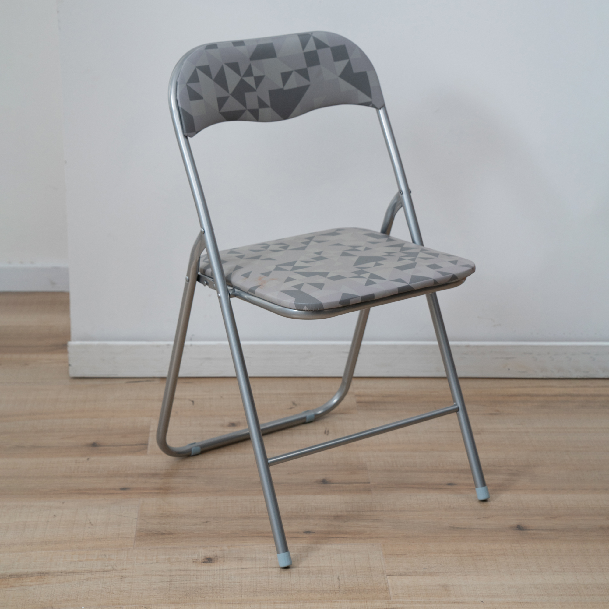 Campingstol Flower Silver 46,5 x 44 x 78 cm PATIO  