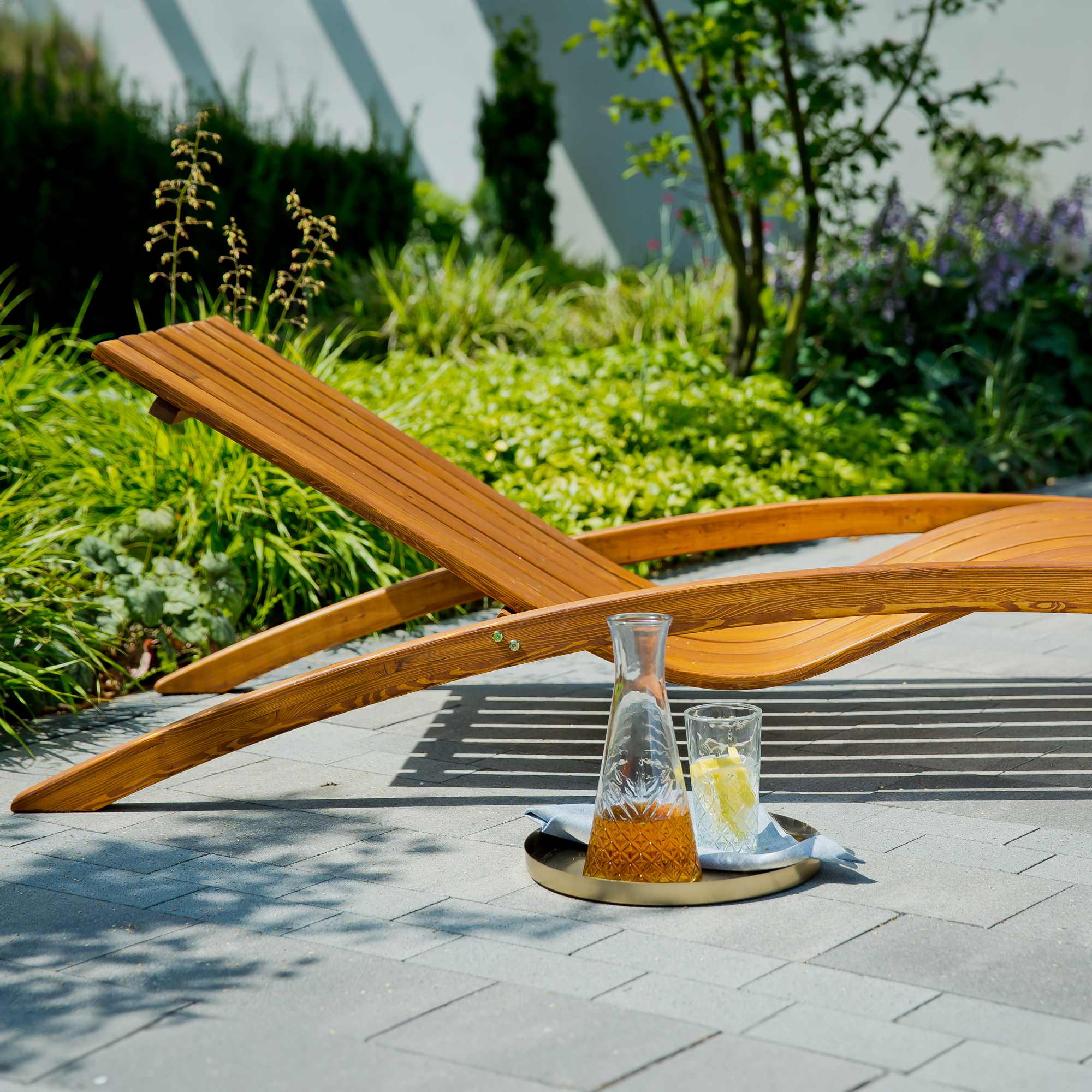 Lettino da giardino Larice PATIO