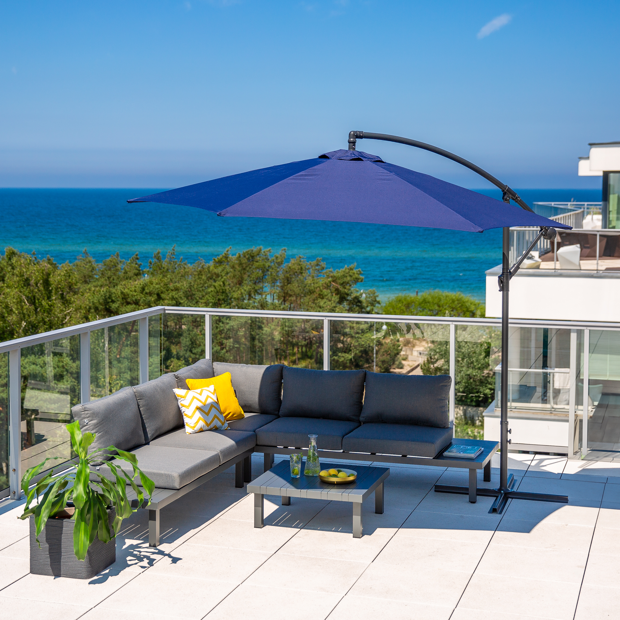 Salotto da giardino Solange antracite PATIO