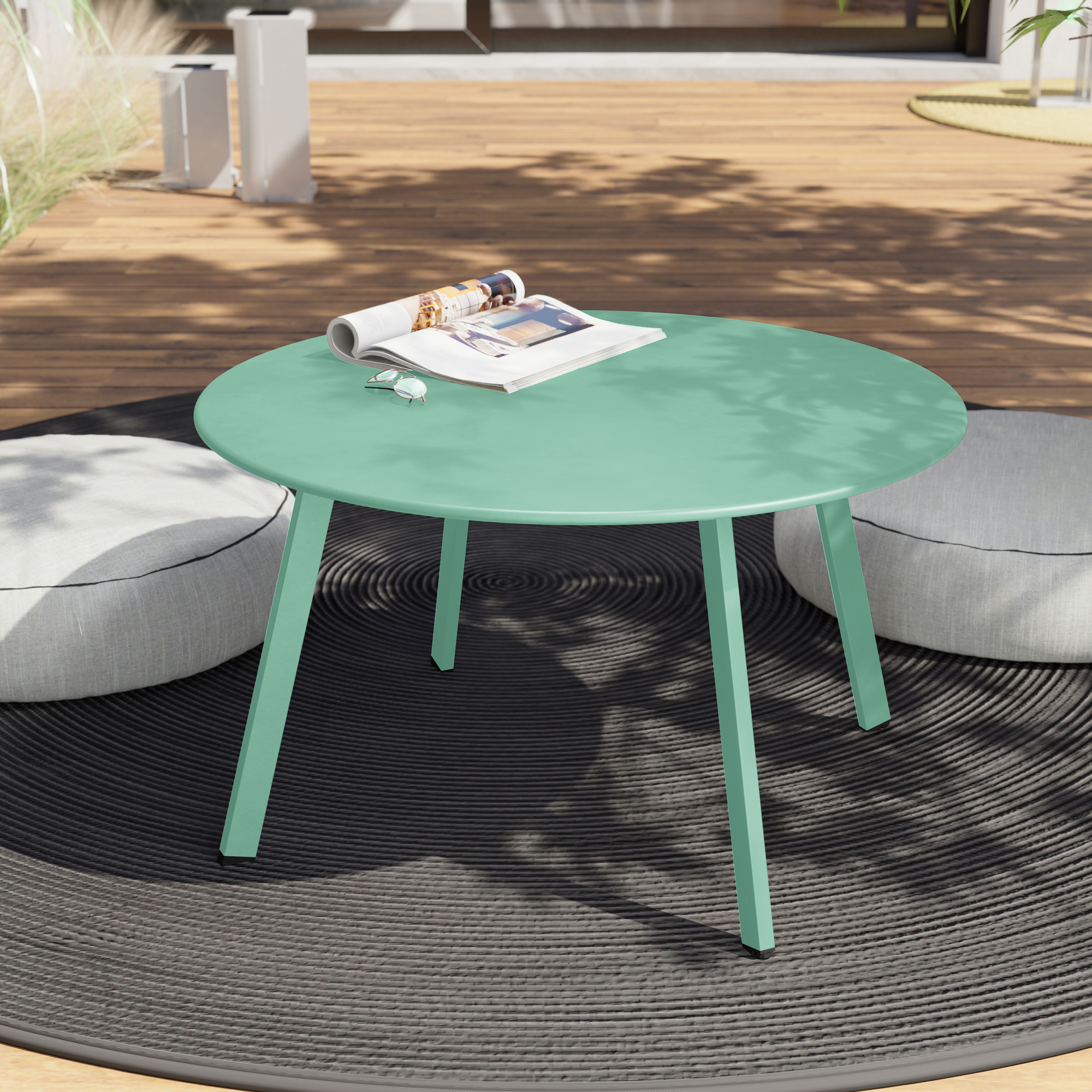 Mátově zelený zahradní stolek Olivier 70 cm PATIO