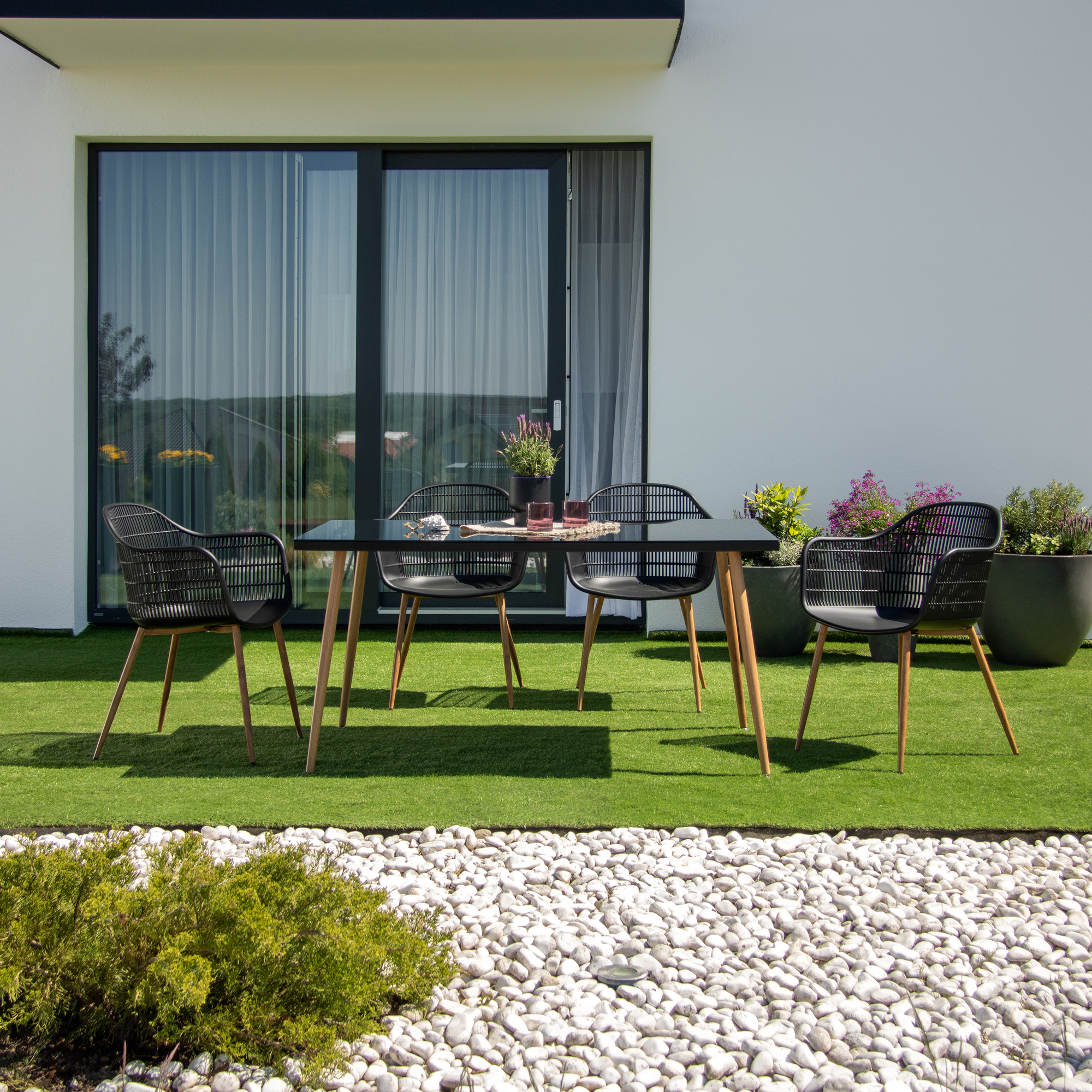 Set di mobili da giardino Luc Black PATIO