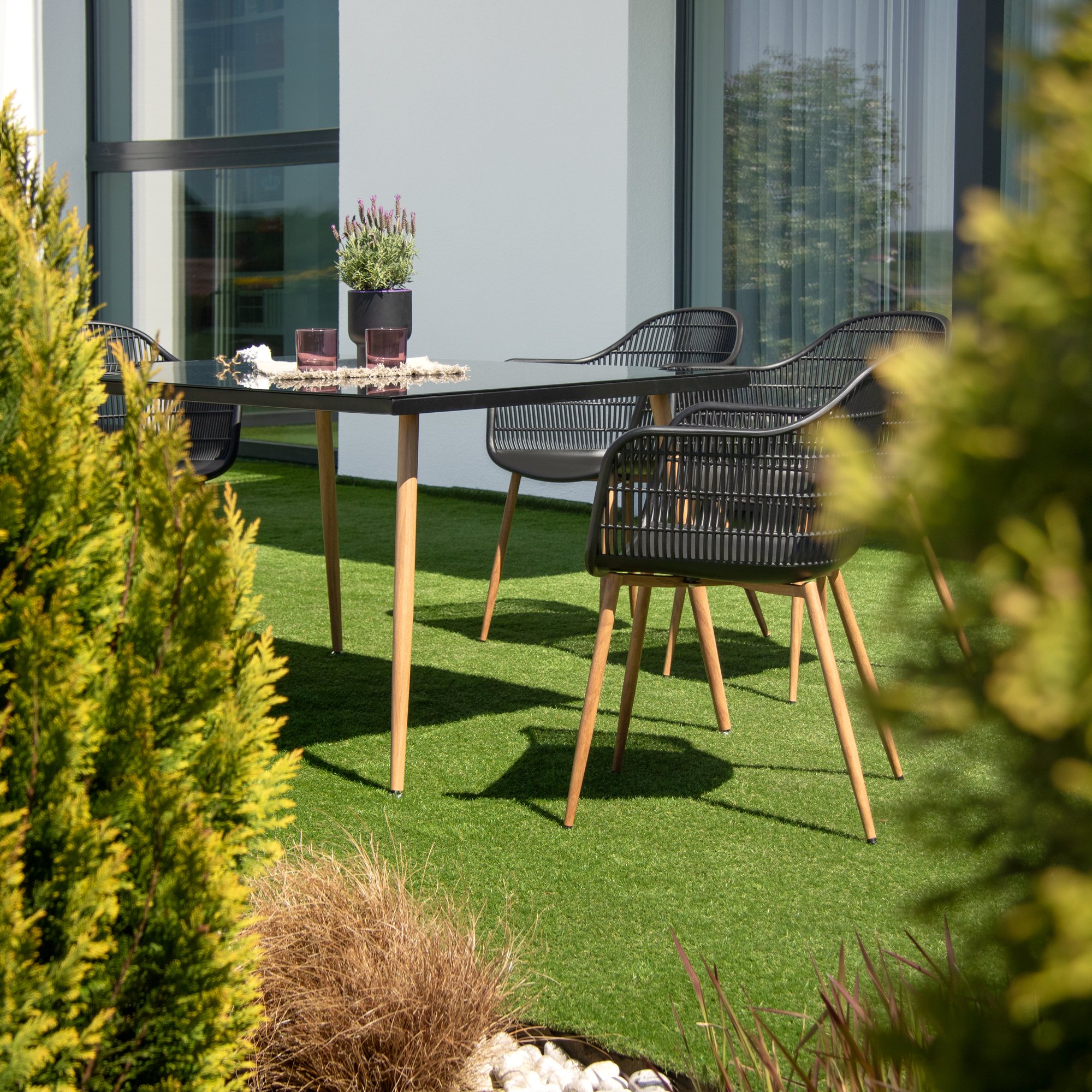 Set di mobili da giardino Luc Black PATIO