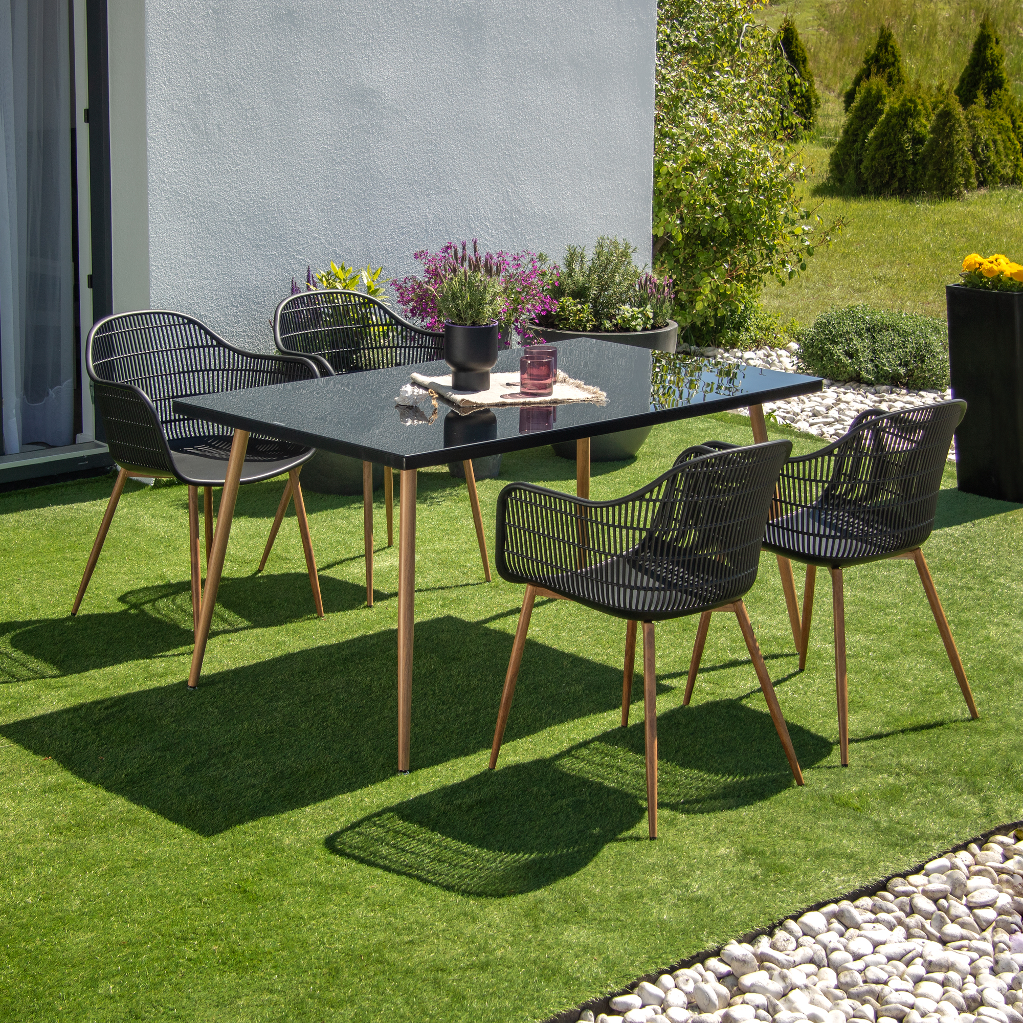 Set di mobili da giardino Luc Black PATIO
