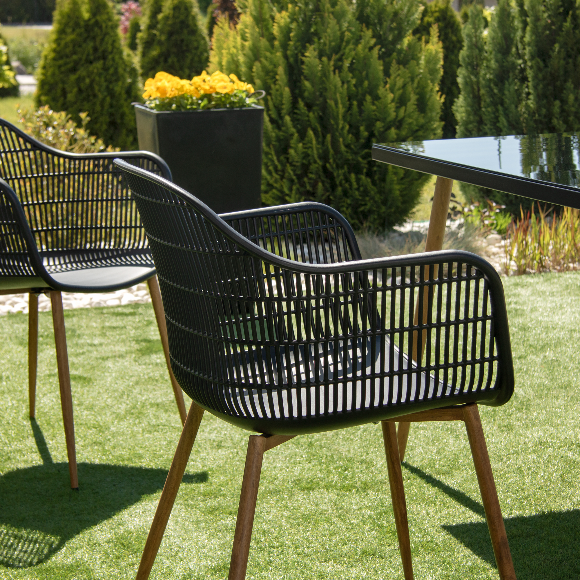 Set di mobili da giardino Luc Black PATIO