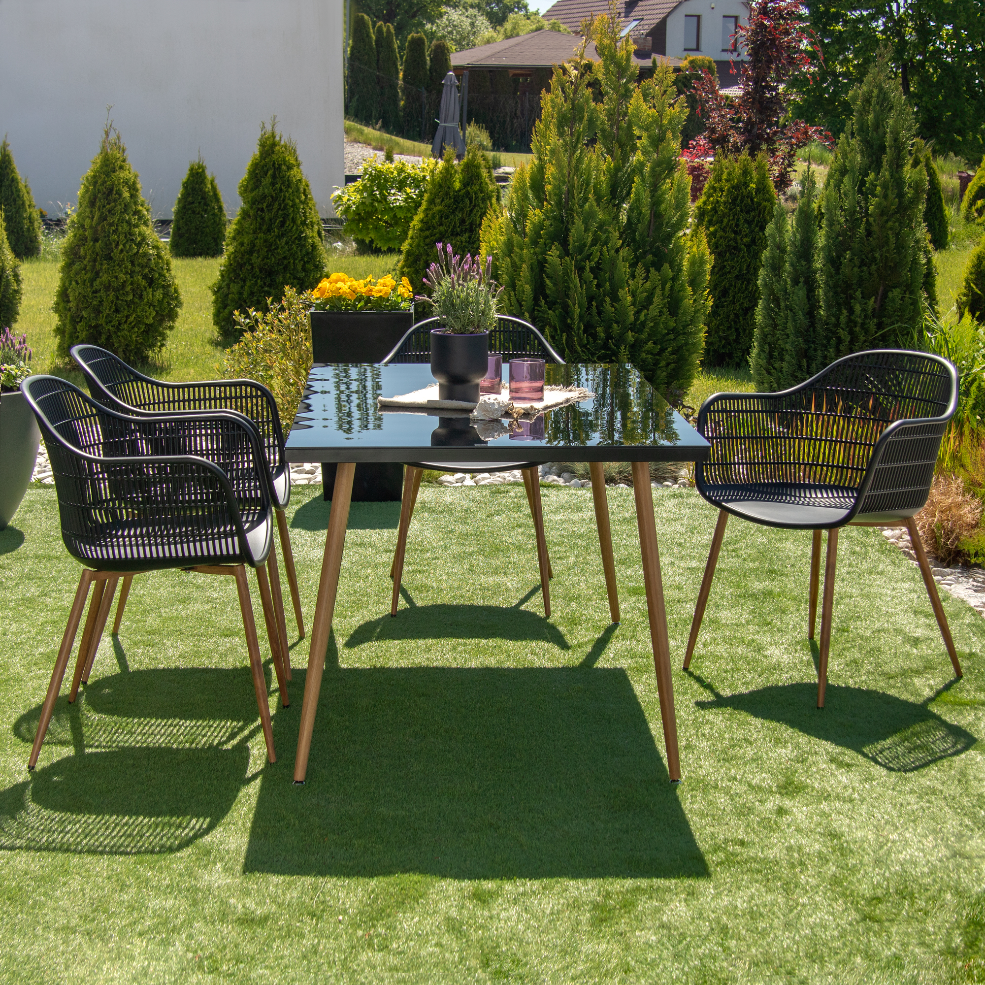 Set di mobili da giardino Luc Black PATIO