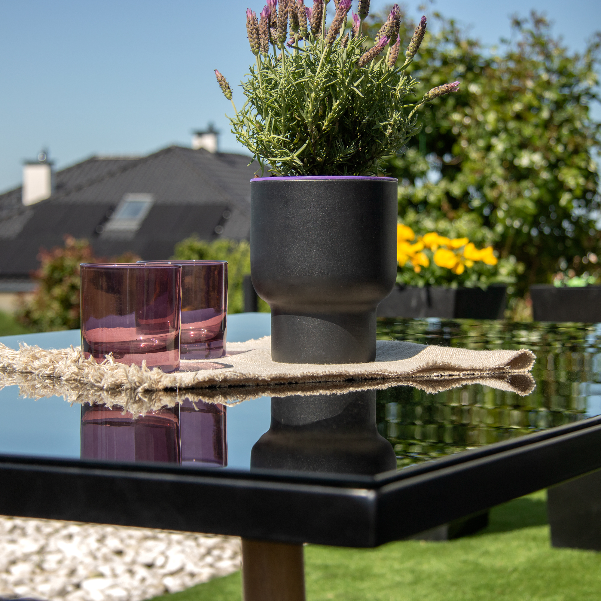 Set di mobili da giardino Luc Black PATIO