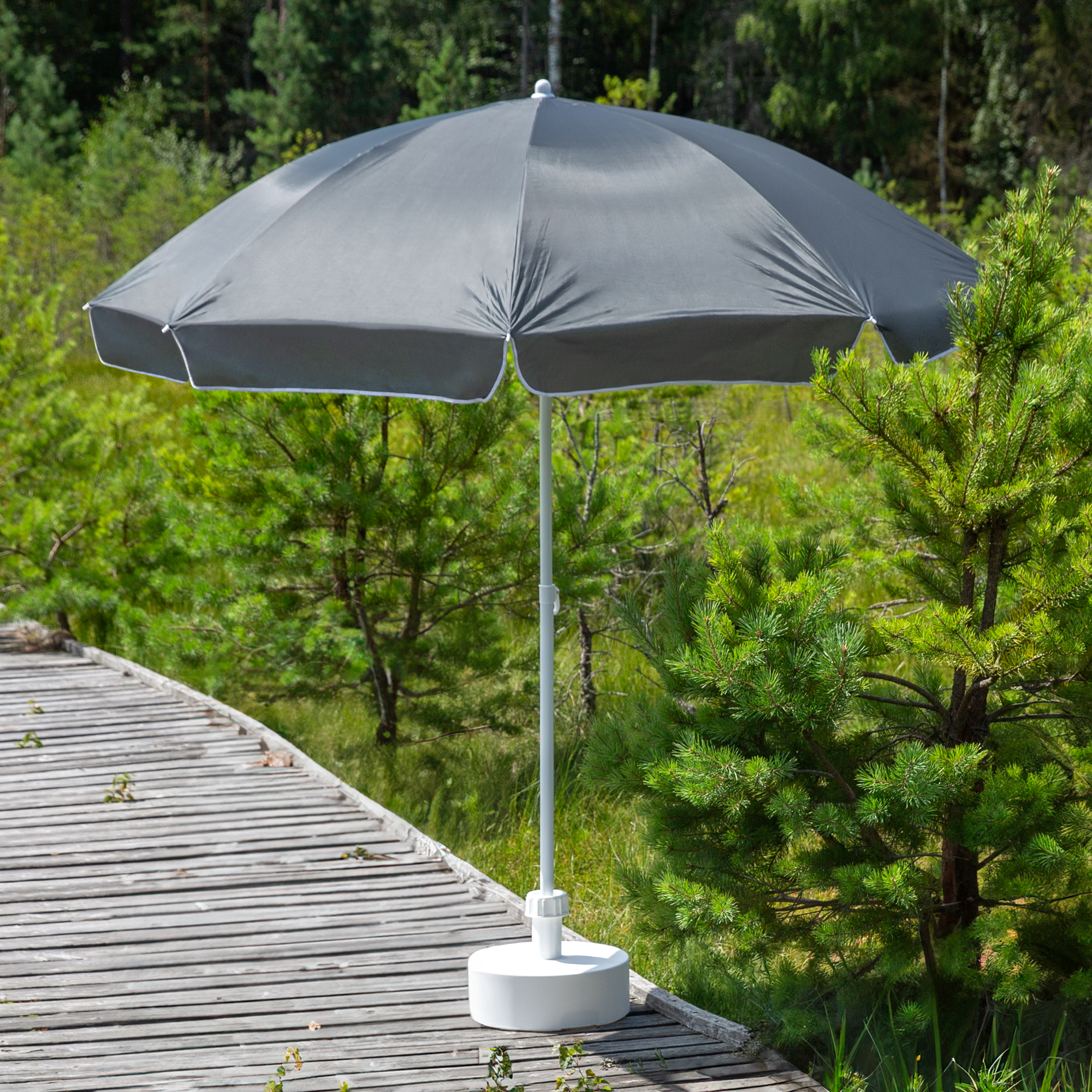 Trädgårdsparaply 2,4 m Poly antracit PATIO  