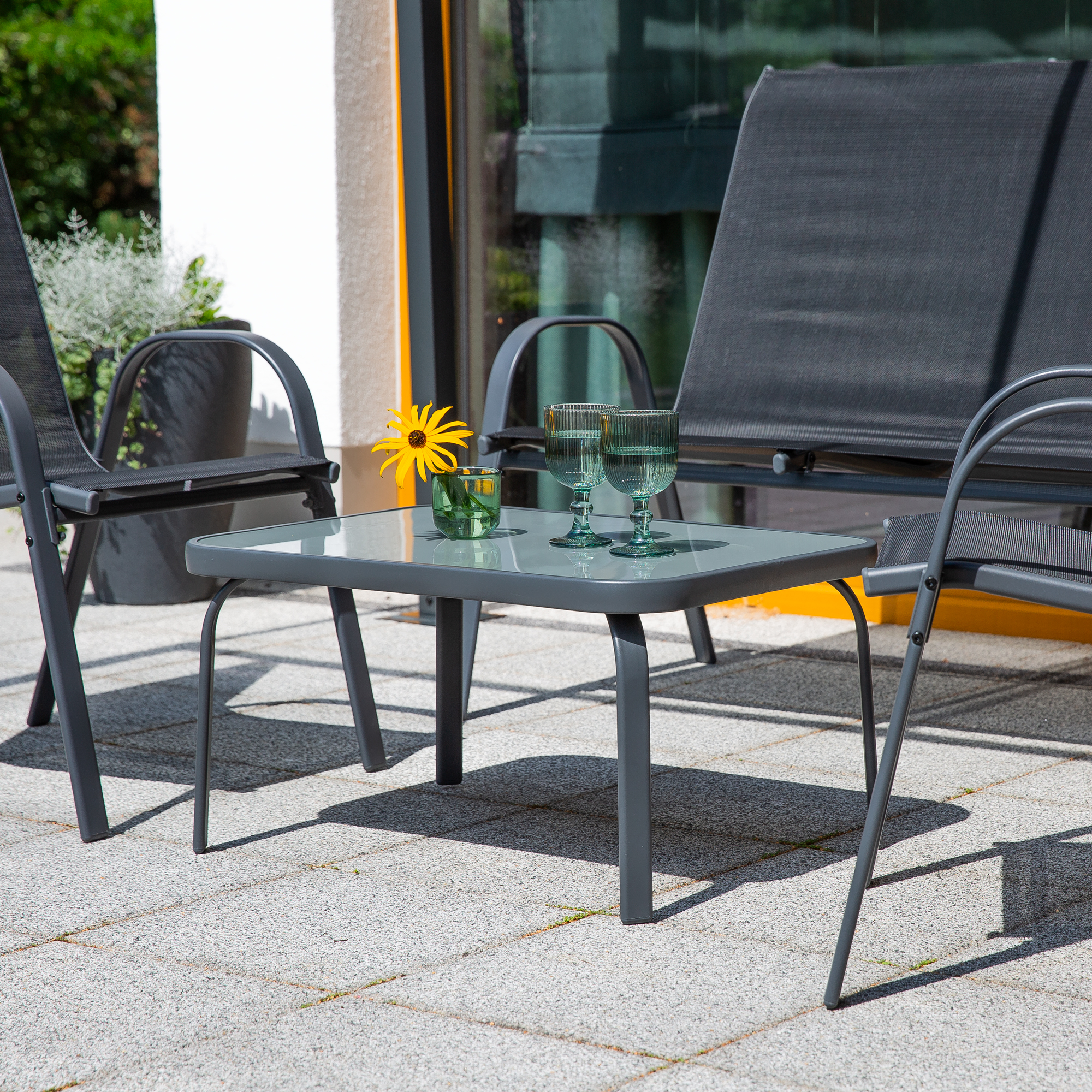 Gartenmöbel Set Manhattan anthrazit PATIO
