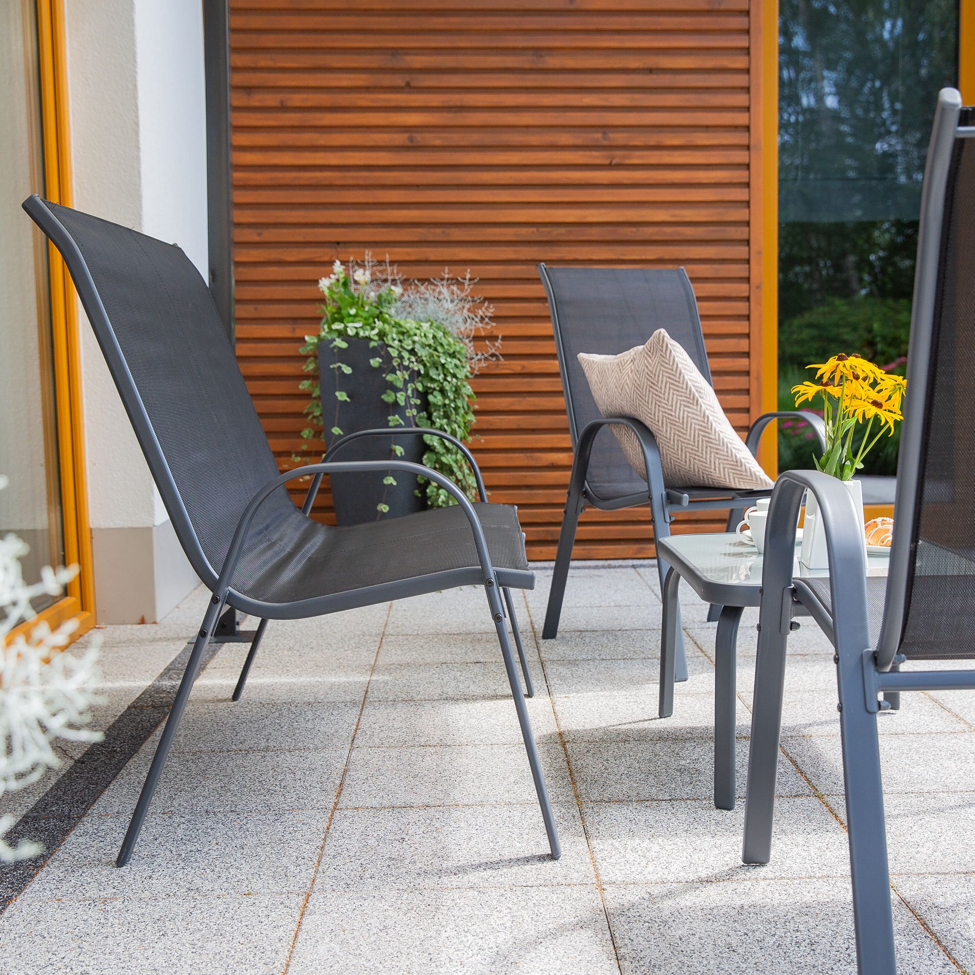 Gartenmöbel Set Manhattan anthrazit PATIO