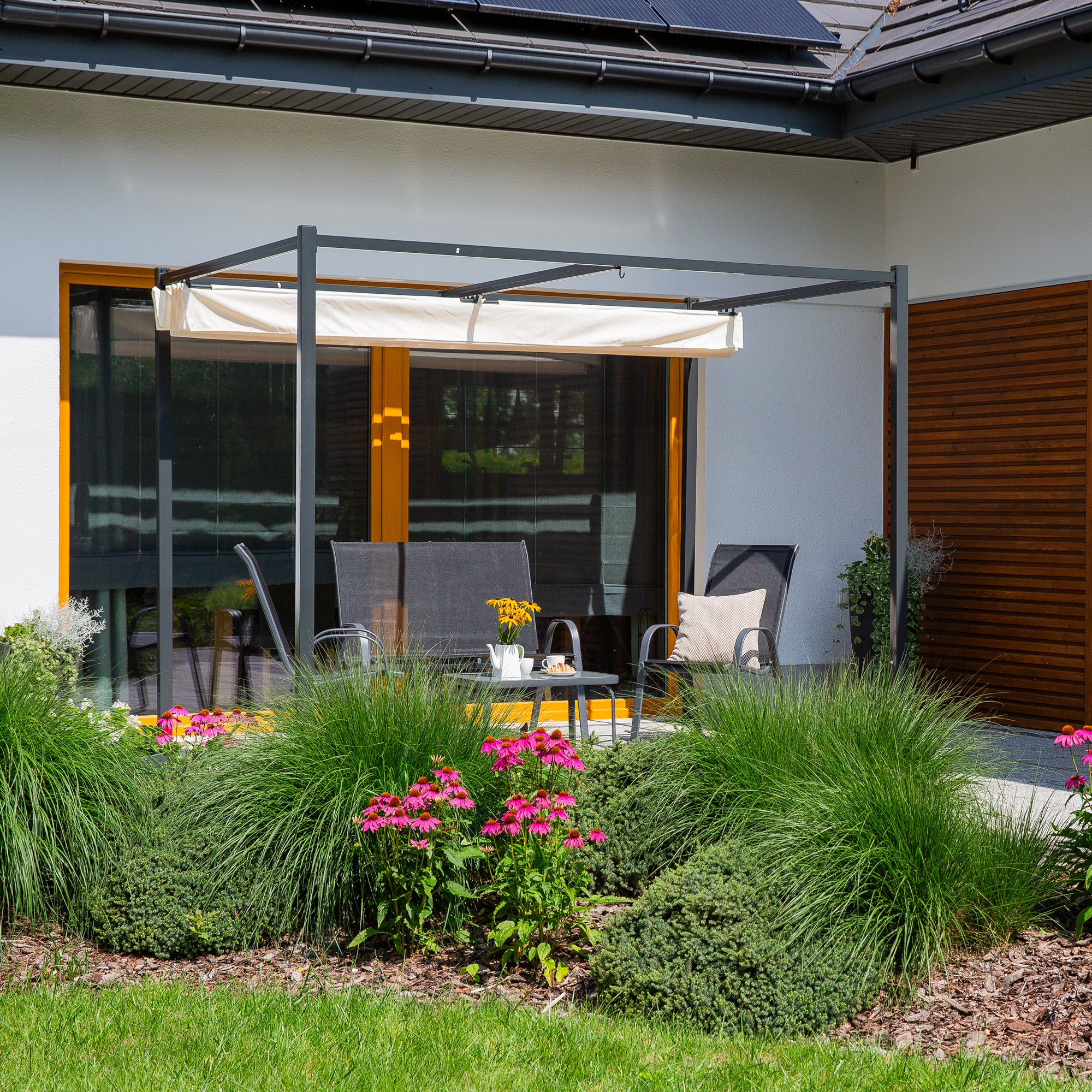 Záhradný pavilón / altánok Faro Ecru 3 x 2,18 m PATIO
