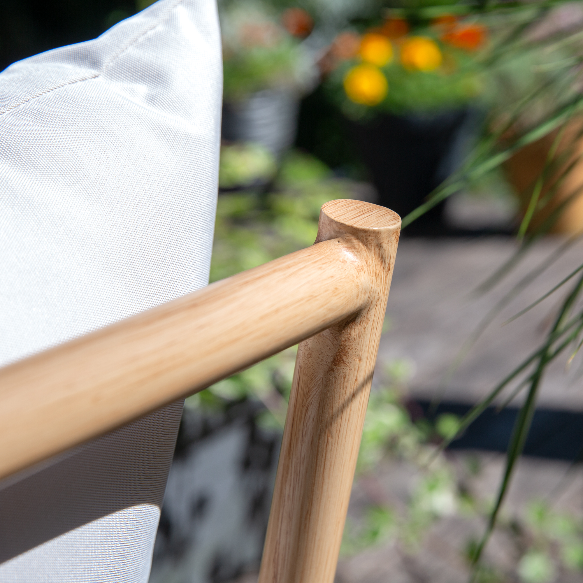 Gartensofa mit Fußhocker Estelle beige PATIO