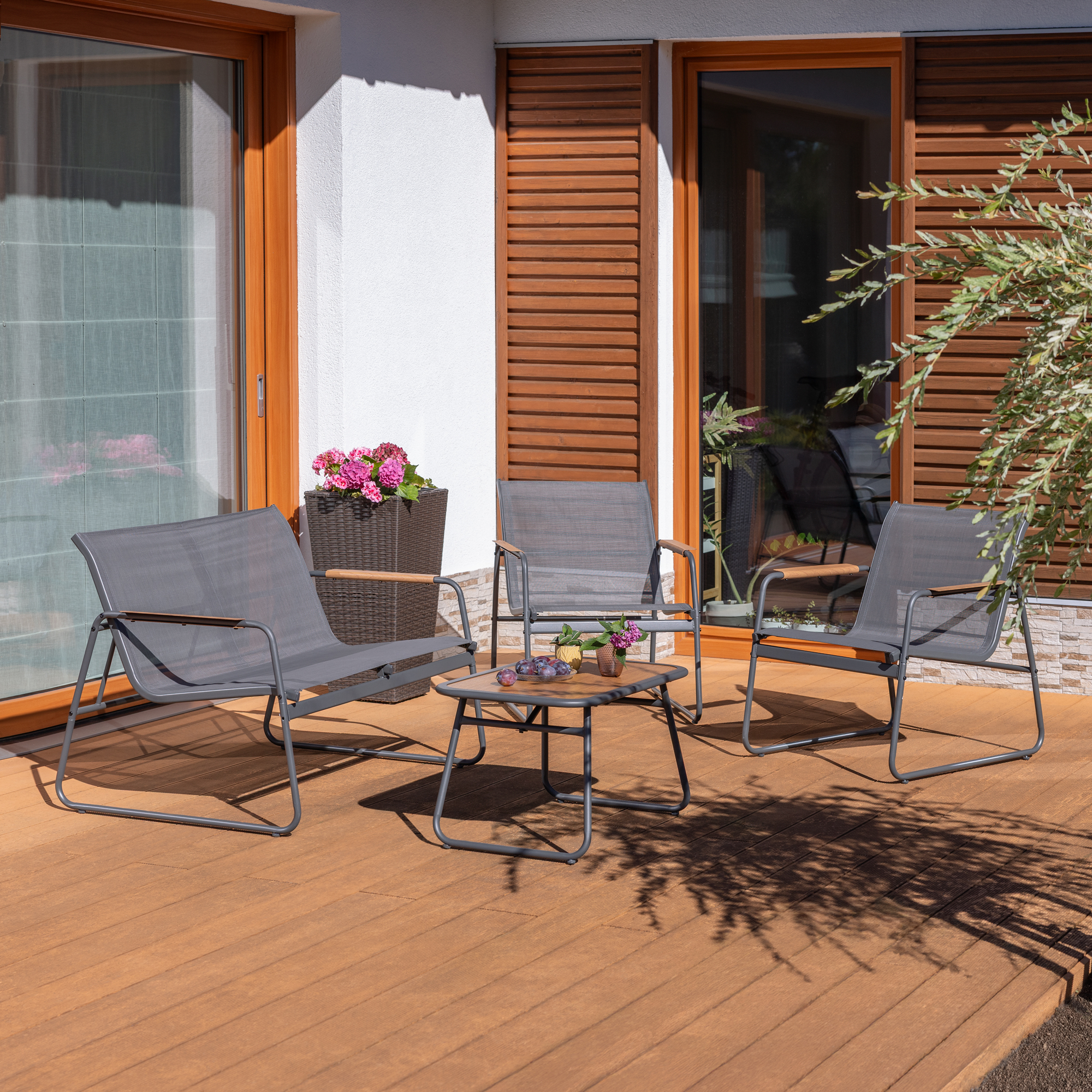 Súprava záhradného nábytku Harlem Antracit PATIO