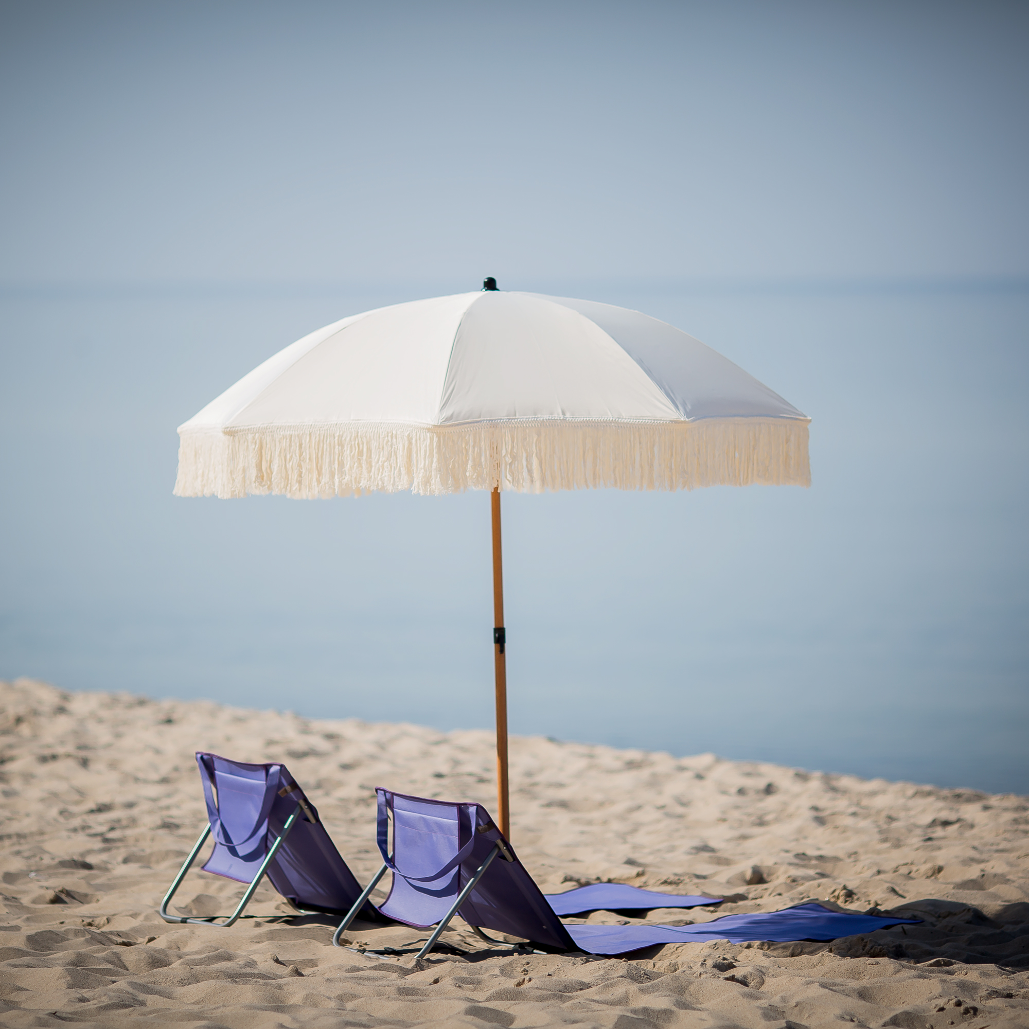 Strandschirm mit Fransen 2 m PATIO