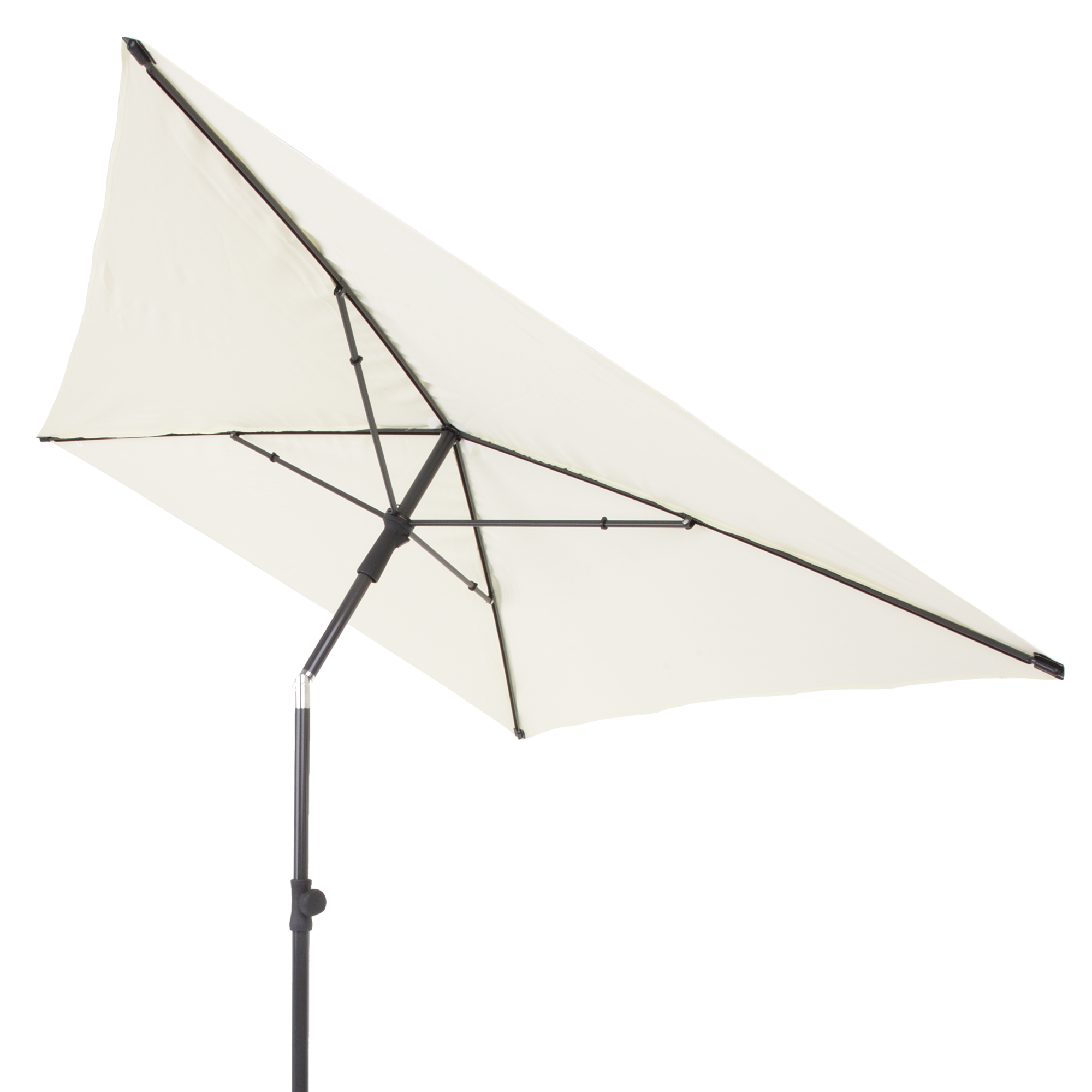 Balkongparasoll rektangulärt 2,1 x 1,4 m beige PATIO