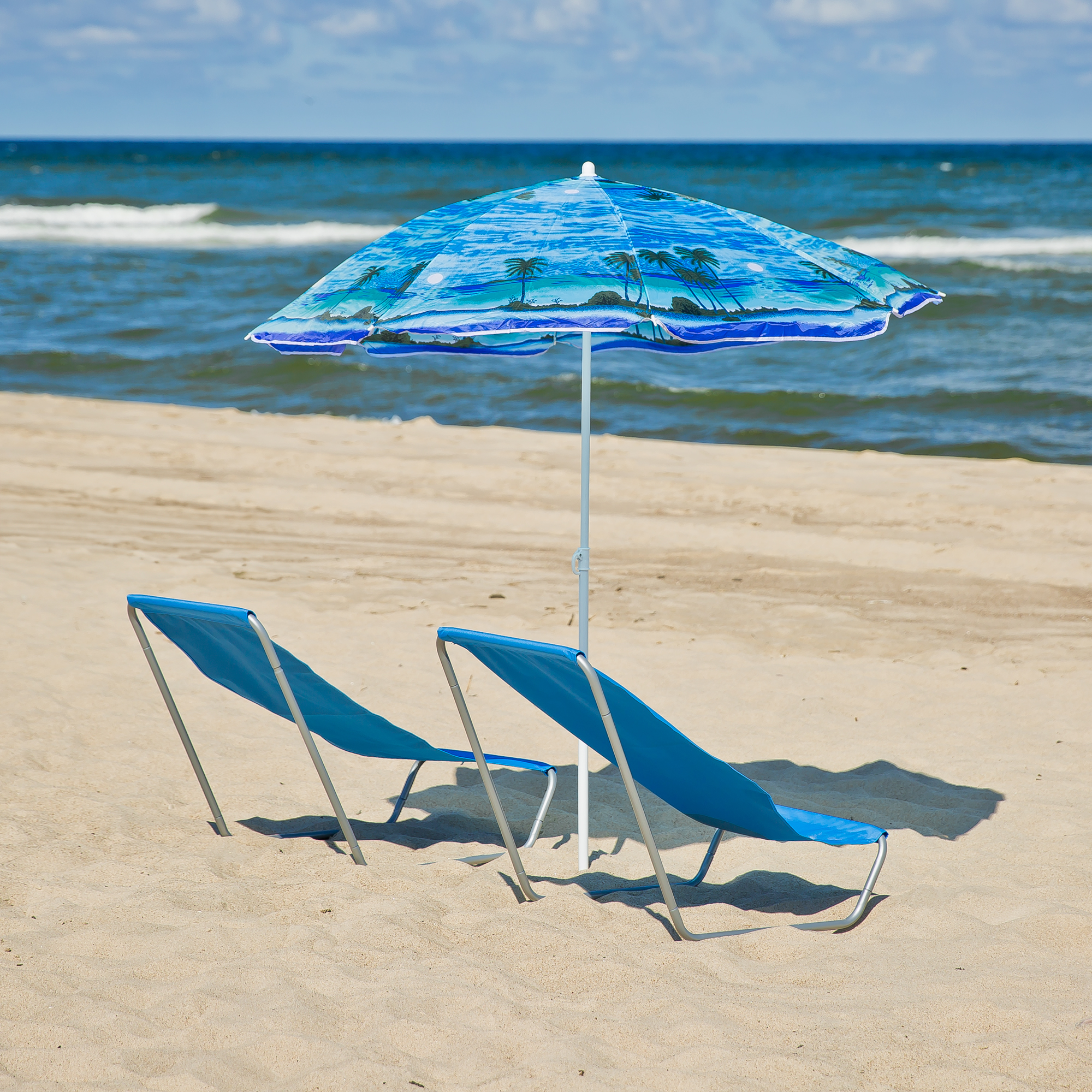 Sedia a sdraio da spiaggia Caldo blu PATIO