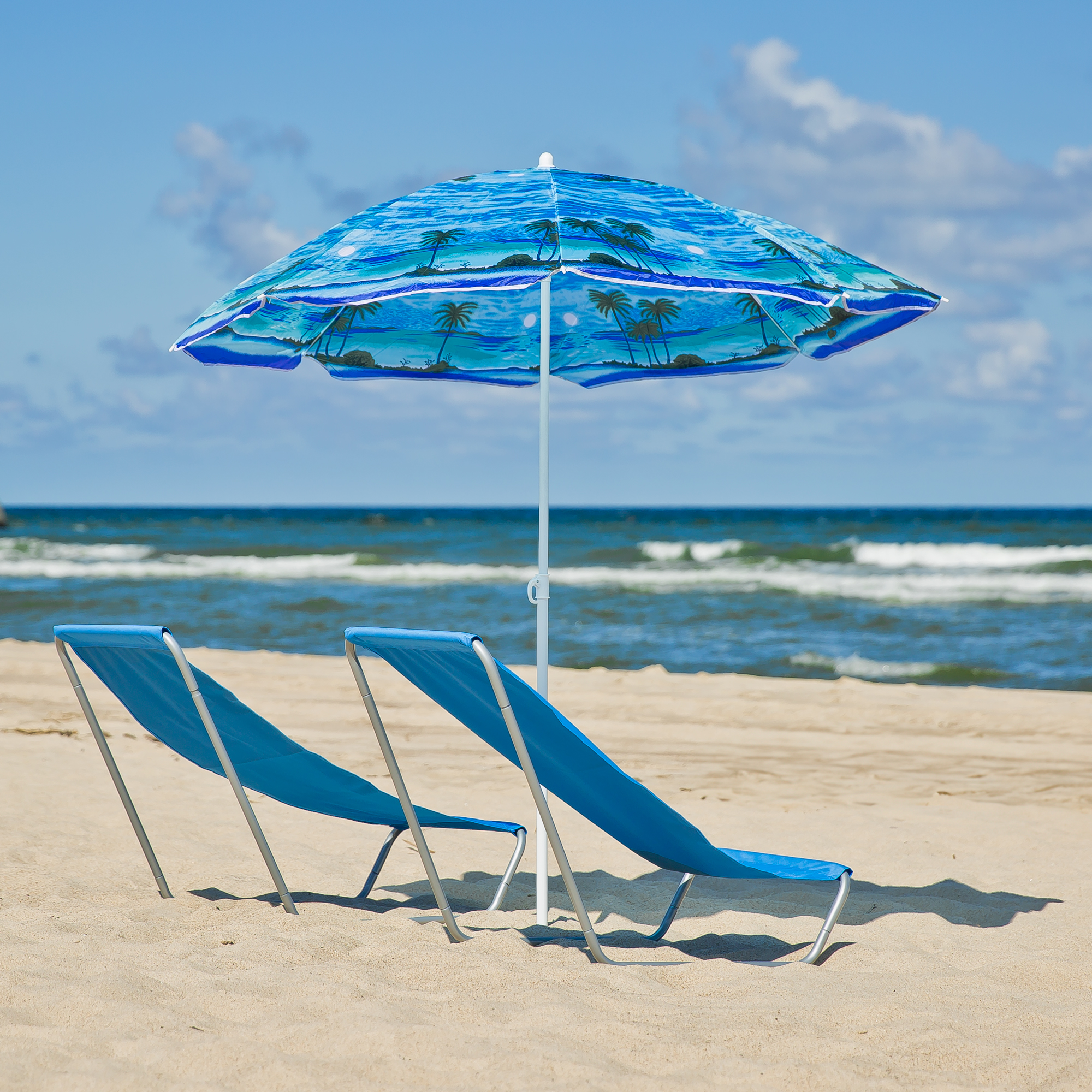Sedia a sdraio da spiaggia Caldo blu PATIO