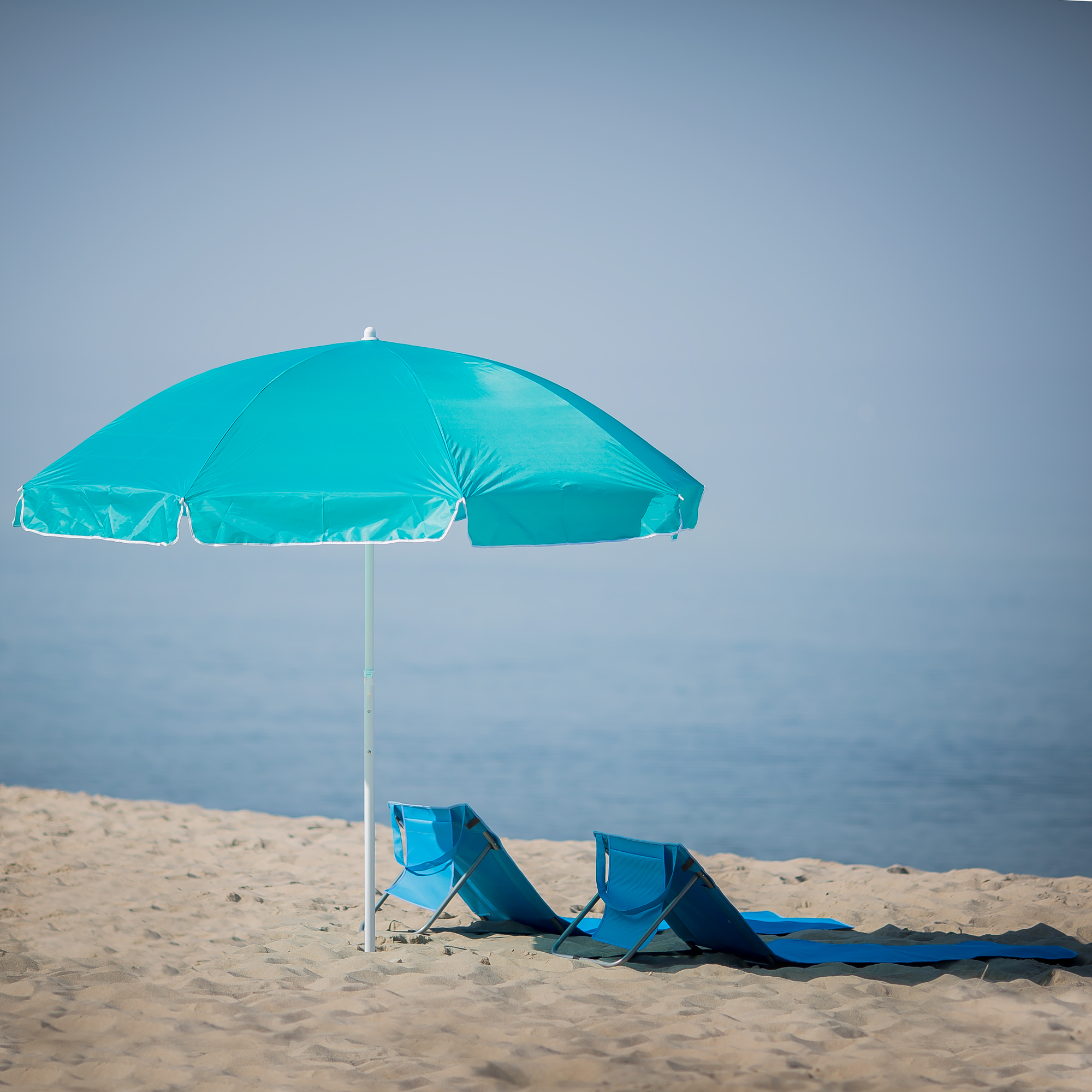 Ombrellone da giardino Poly II Blue 2,4 m PATIO