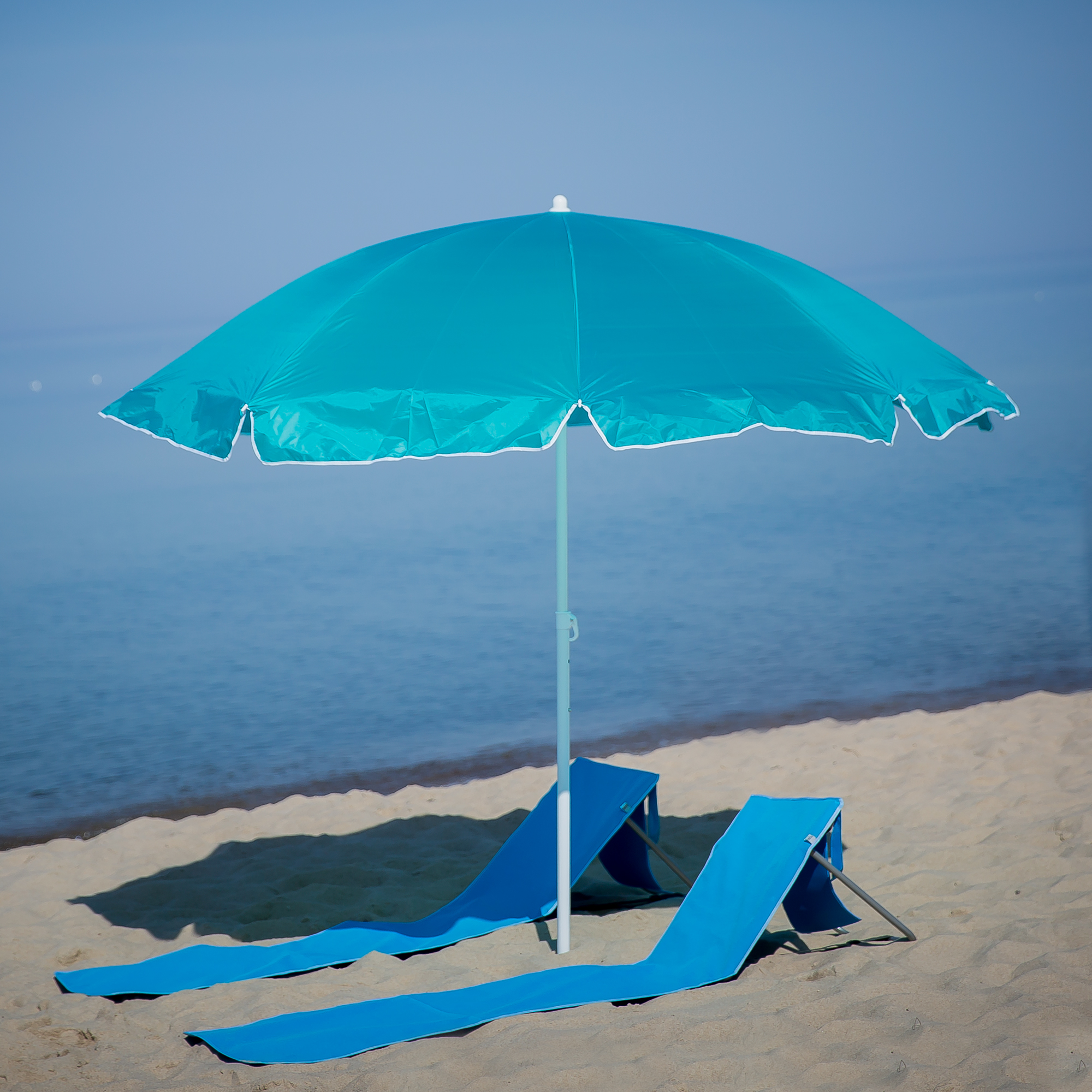 Ombrellone da giardino Poly II Blue 2,4 m PATIO