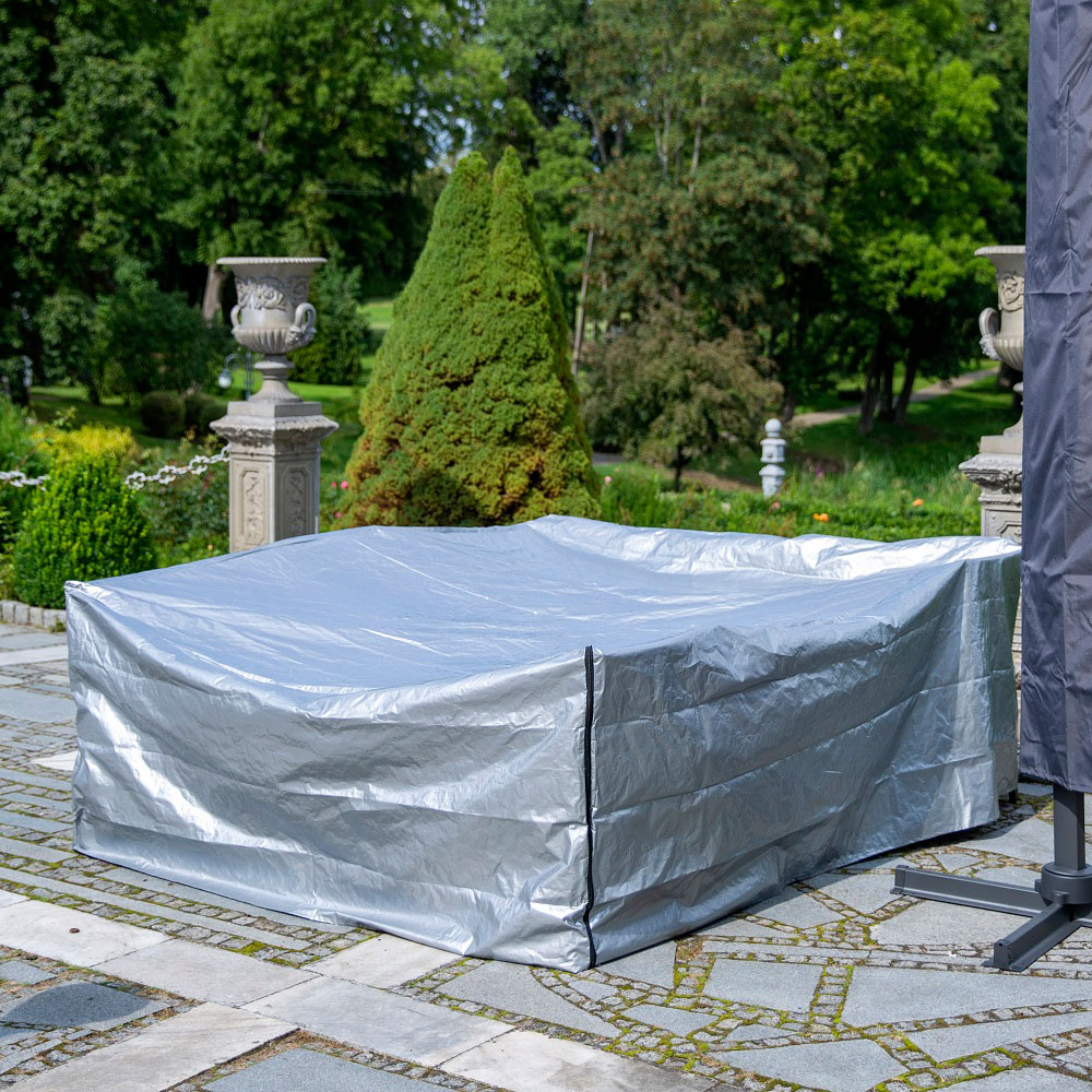 Ochranná plachta na zahradní nábytek Gray 240 x 200 x 88 cm PATIO