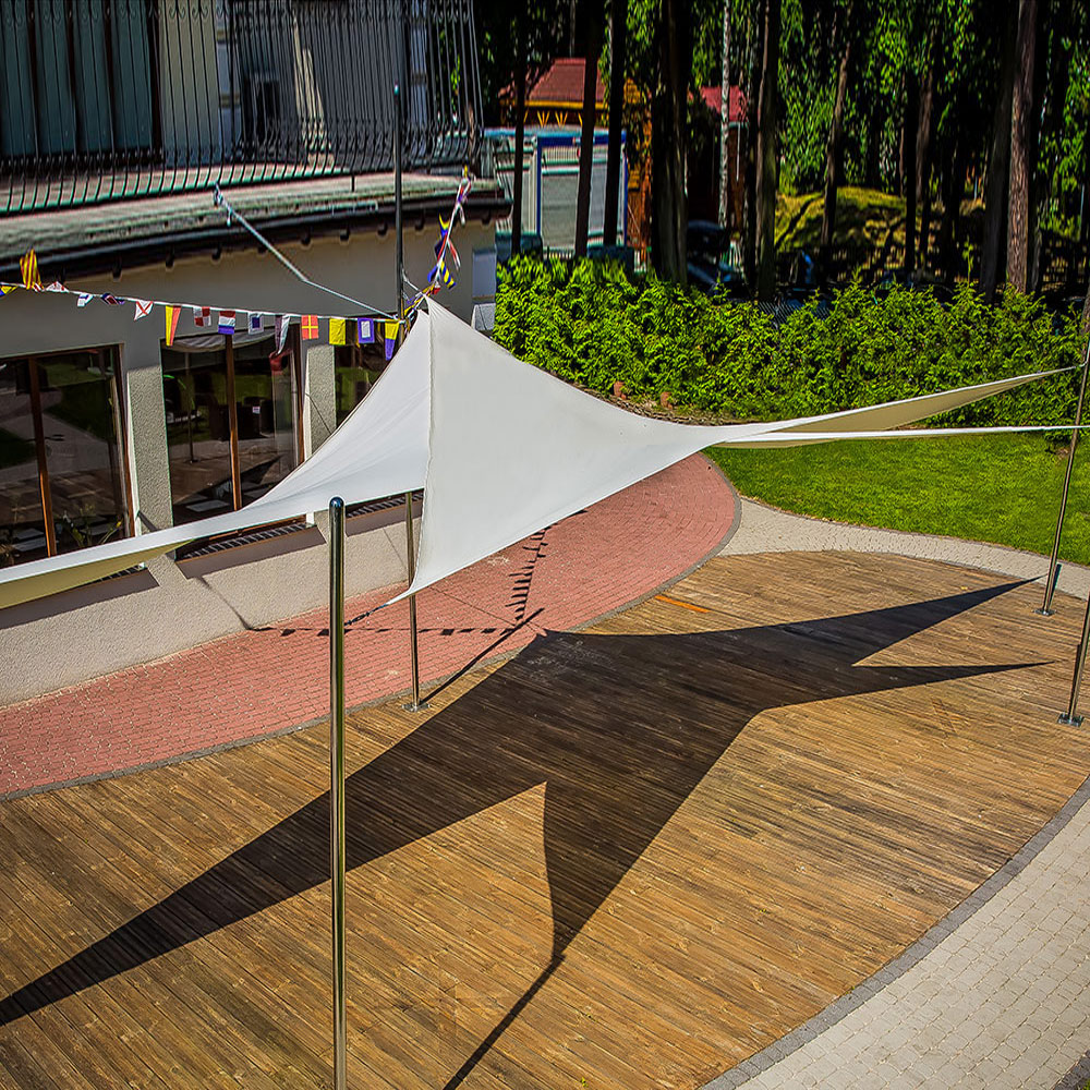 Záhradná plachta proti slnku ecru 3,6 x 3,6 x 3,6 m PATIO