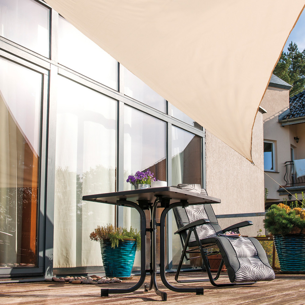 Vela ombreggiante 3,6 x 3,6 x 3,6 m ecru PATIO