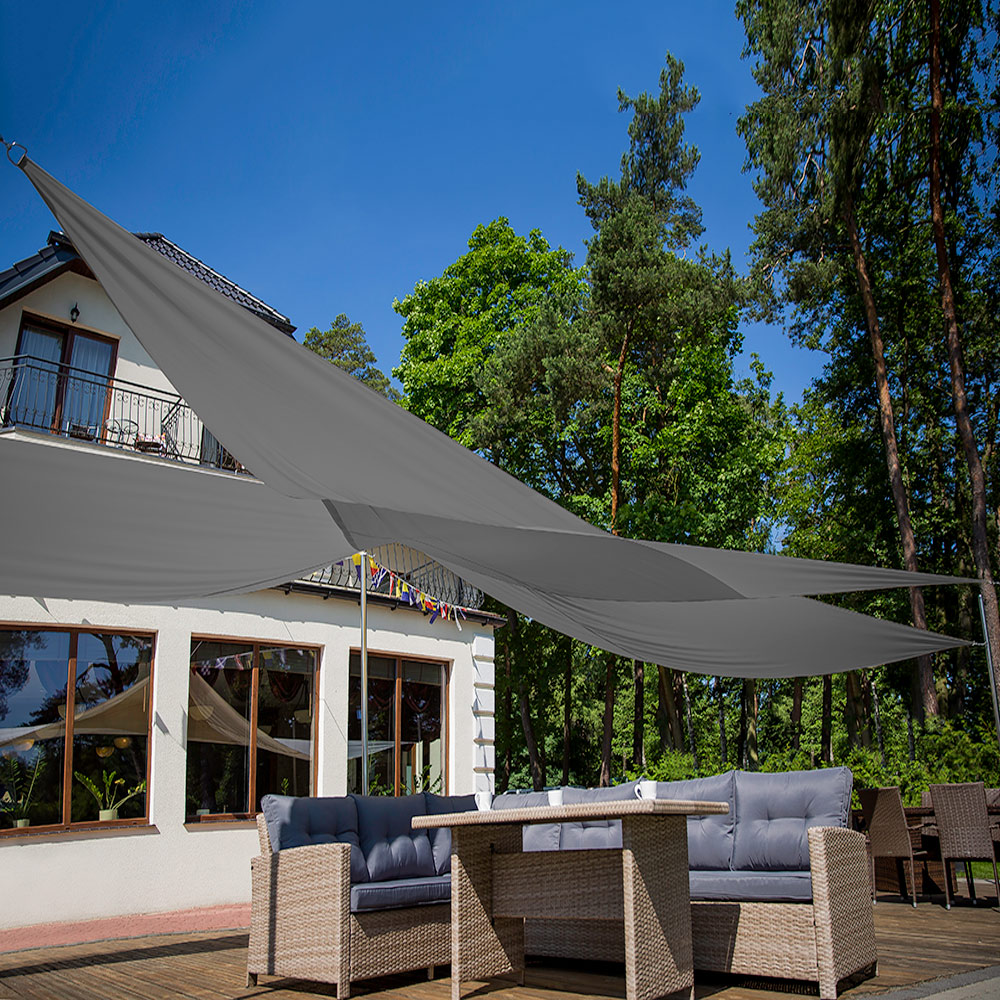 Záhradná plachta proti slnku antracit 3,6 x 3,6 x 3,6 m PATIO