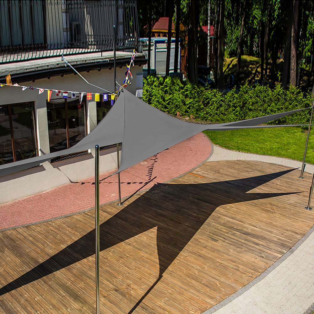 Zahradní plachta proti slunci antracit 3,6 x 3,6 x 3,6 m PATIO