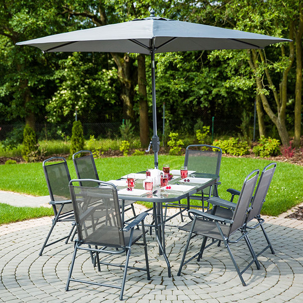 Souprava zahradního nábytku Bordeaux Antracit PATIO