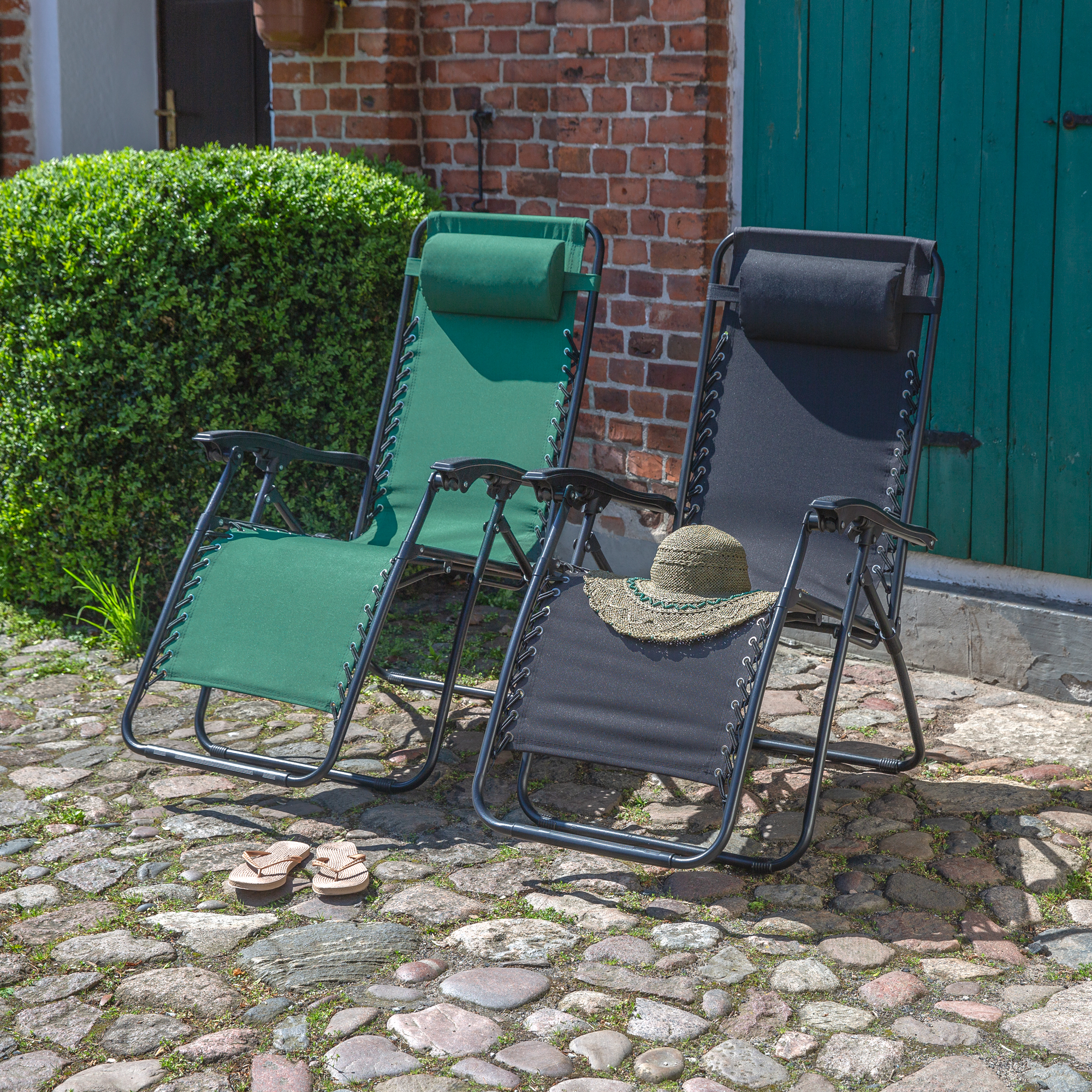 Campingstol Relax svart PATIO
