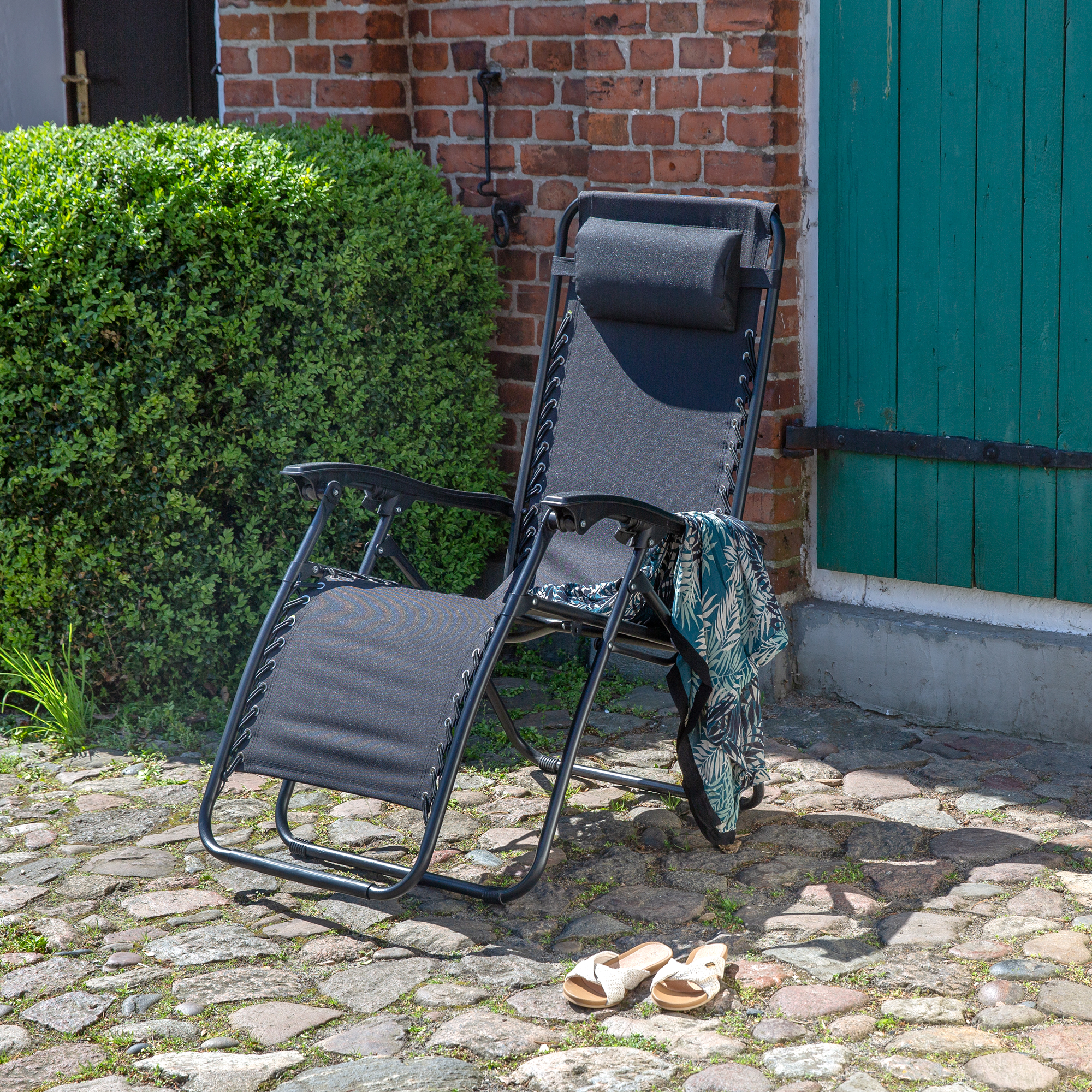Campingstol Relax svart PATIO