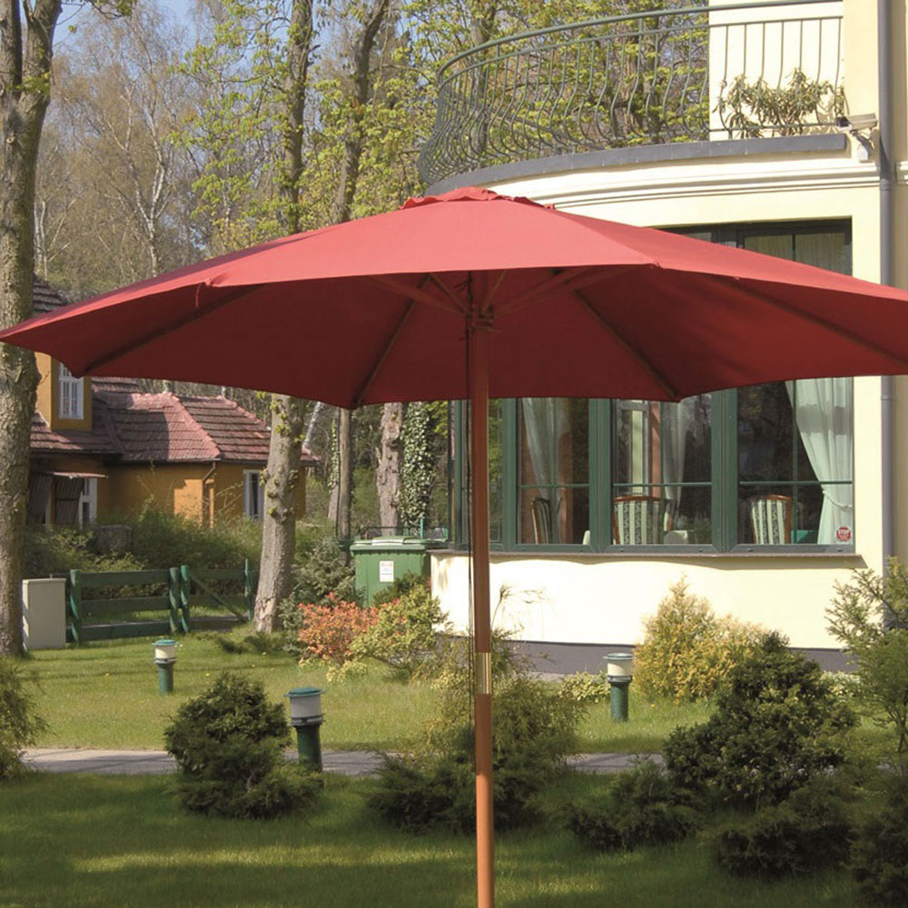 Sonnenschirm Poly 3 m rot PATIO 