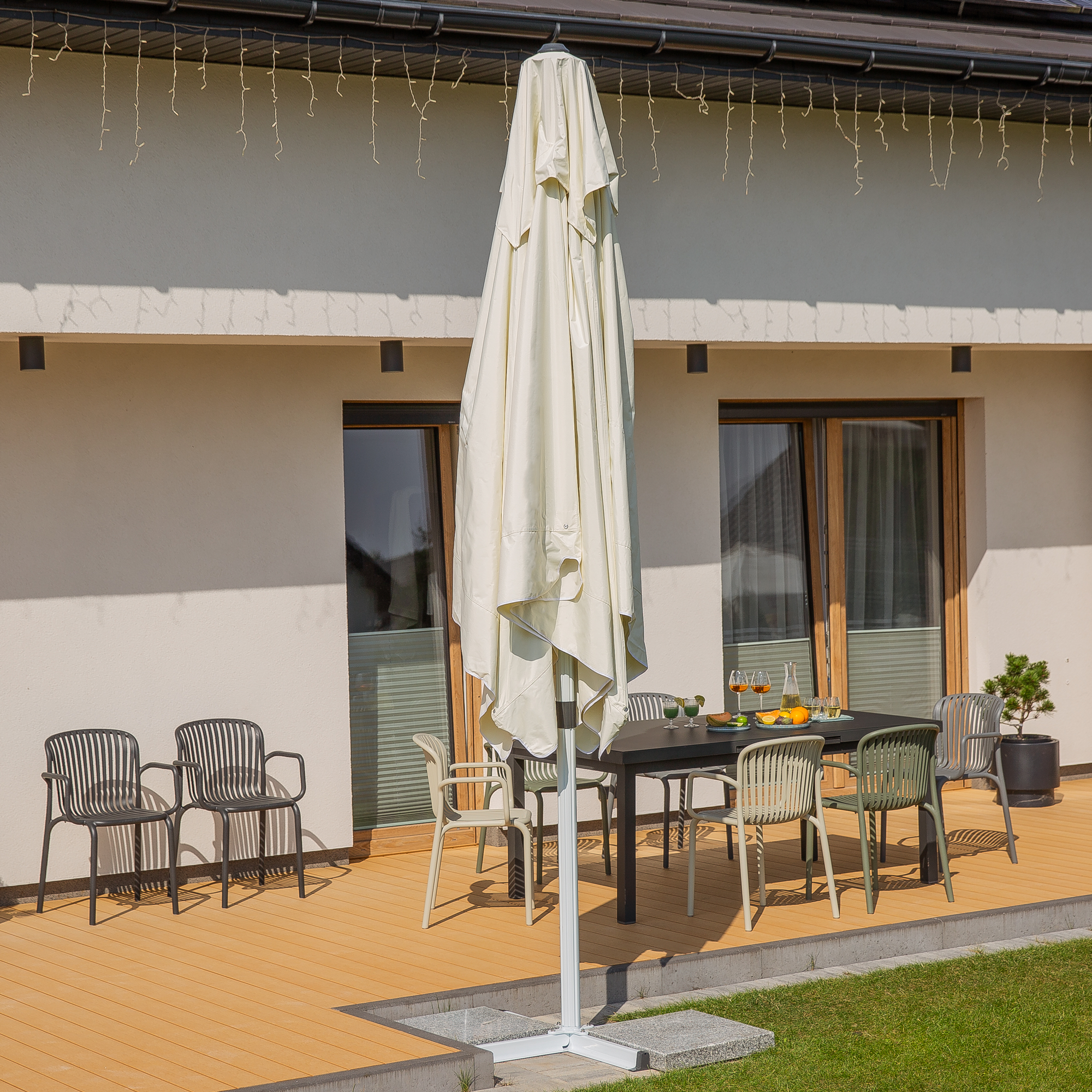 Ombrellone da giardino Resto 3,5 x 3,5 cm ecru PATIO