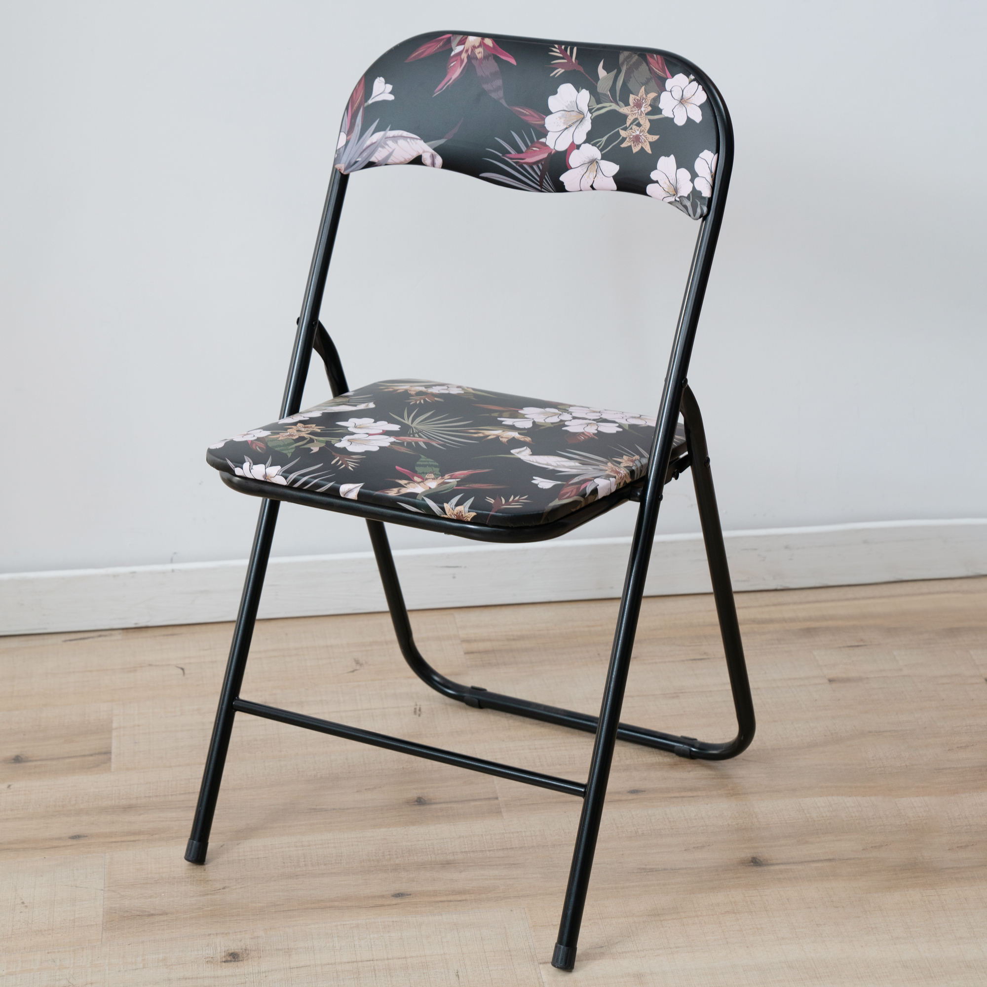 Scaun turistic Flower Black 46,5 x 44 x 78 cm PATIO  