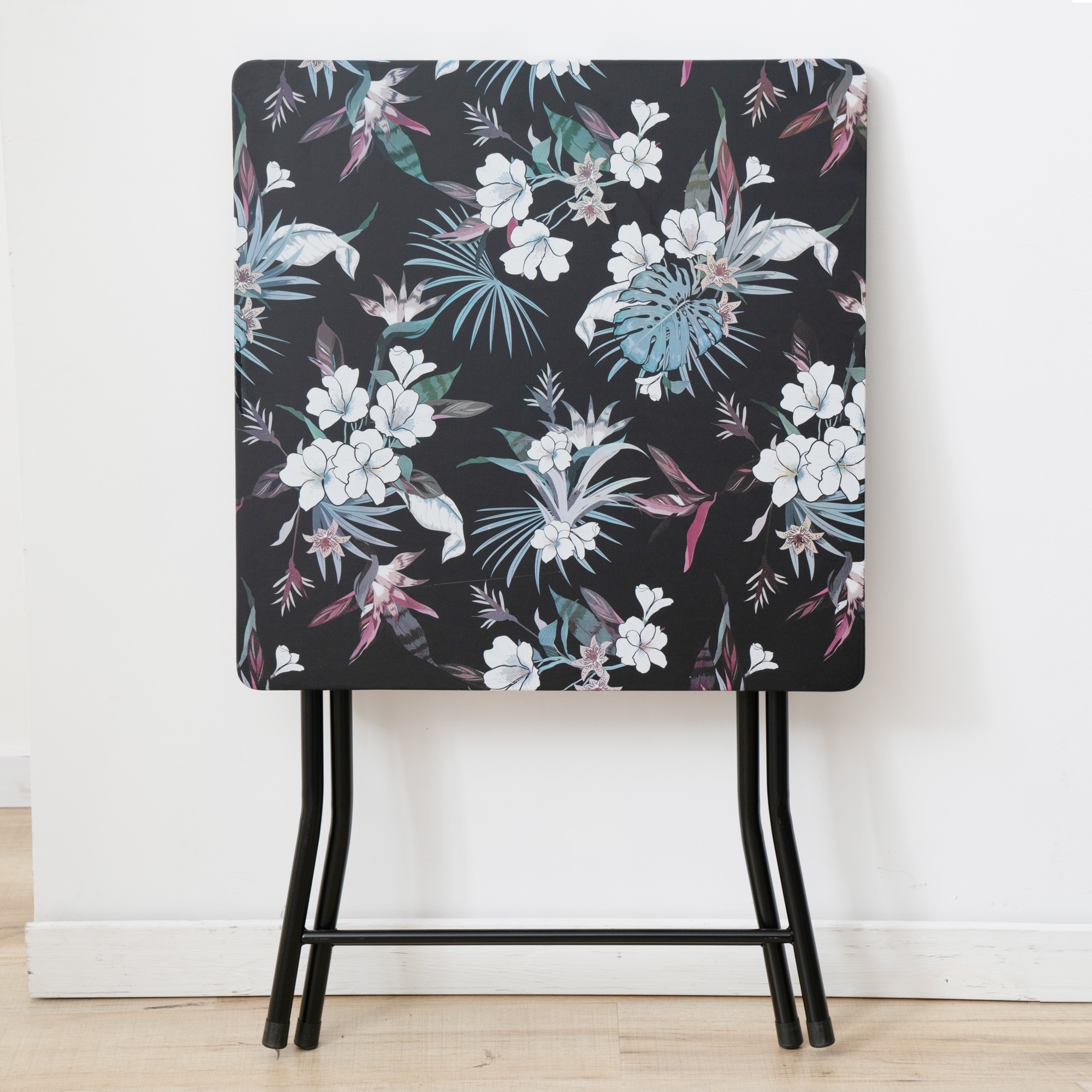 Skladací turistický stôl Flower Black 60 x 60 cm PATIO