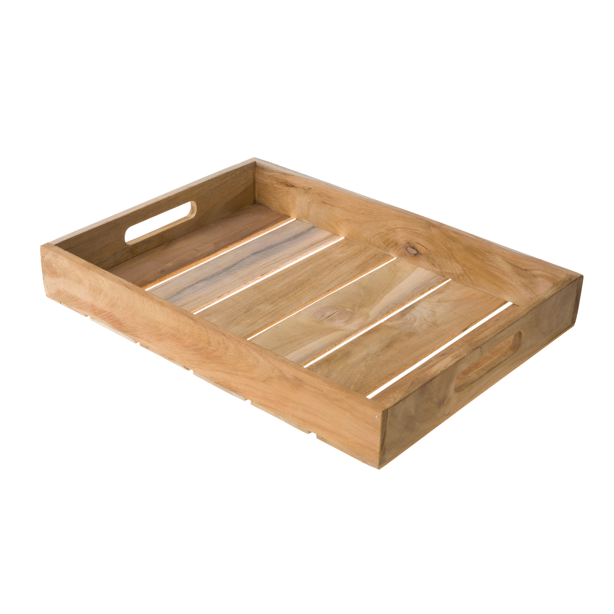 3 Tabletts aus Teakholz TWEAKWOOD