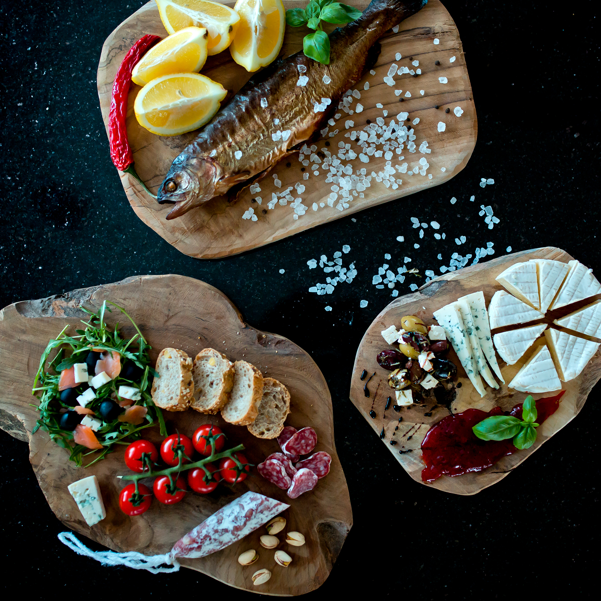 Board / Tray made of teak wood 25 x 2 cm TWEAKWOOD