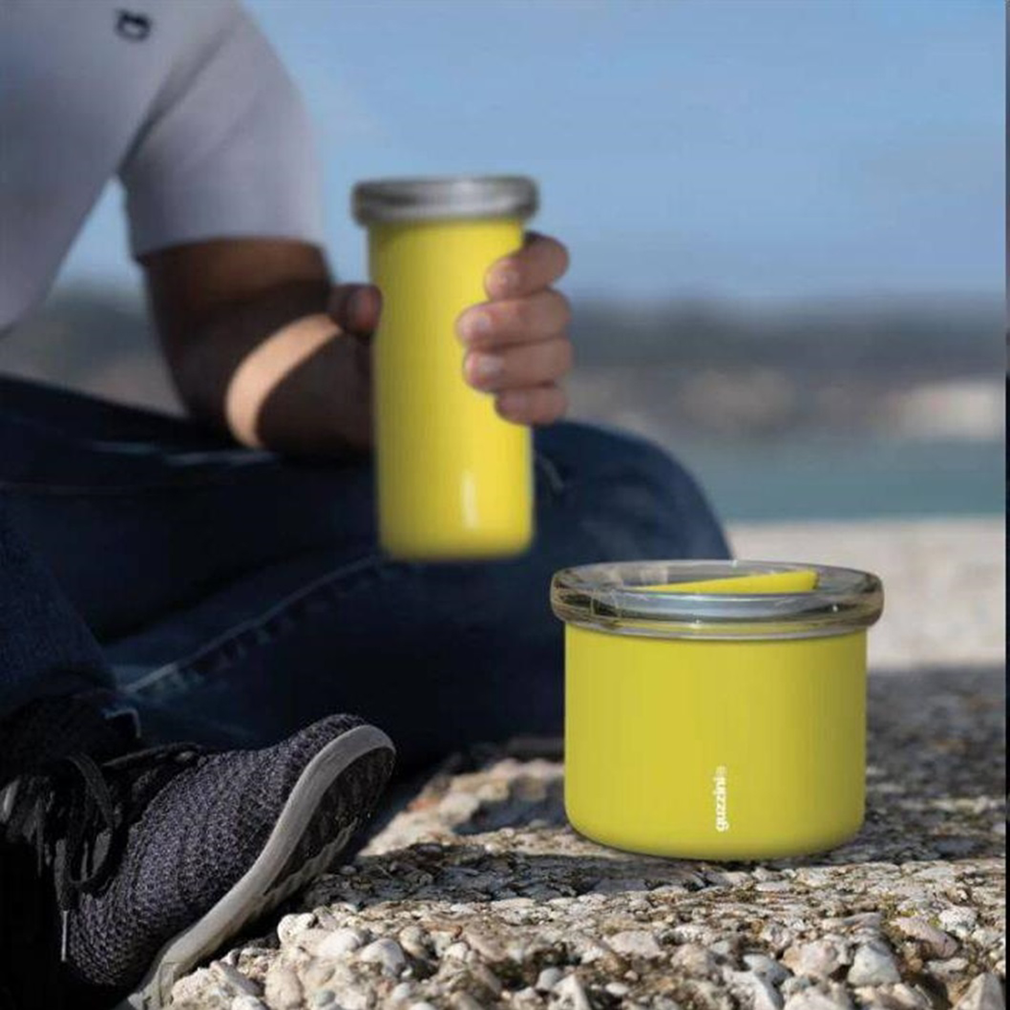 Thermal mug Energy 350 ml yellow GUZZINI