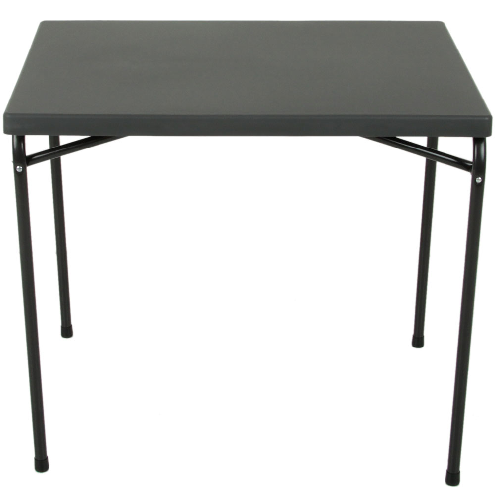 Skladací turistický antracitový stolík 80 x 60 cm PATIO