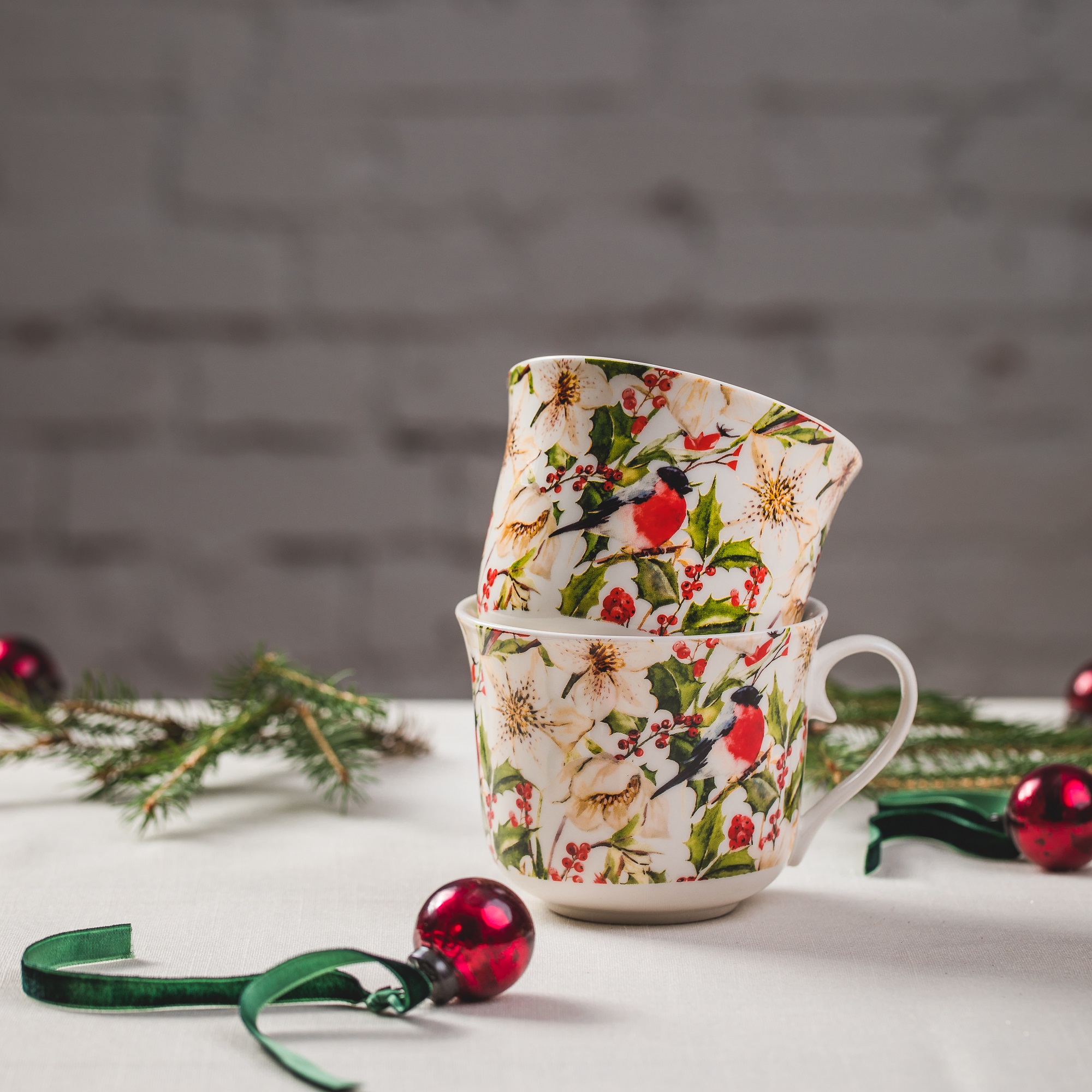 Tasse mit Untertasse Botanic 450 ml AMBITION