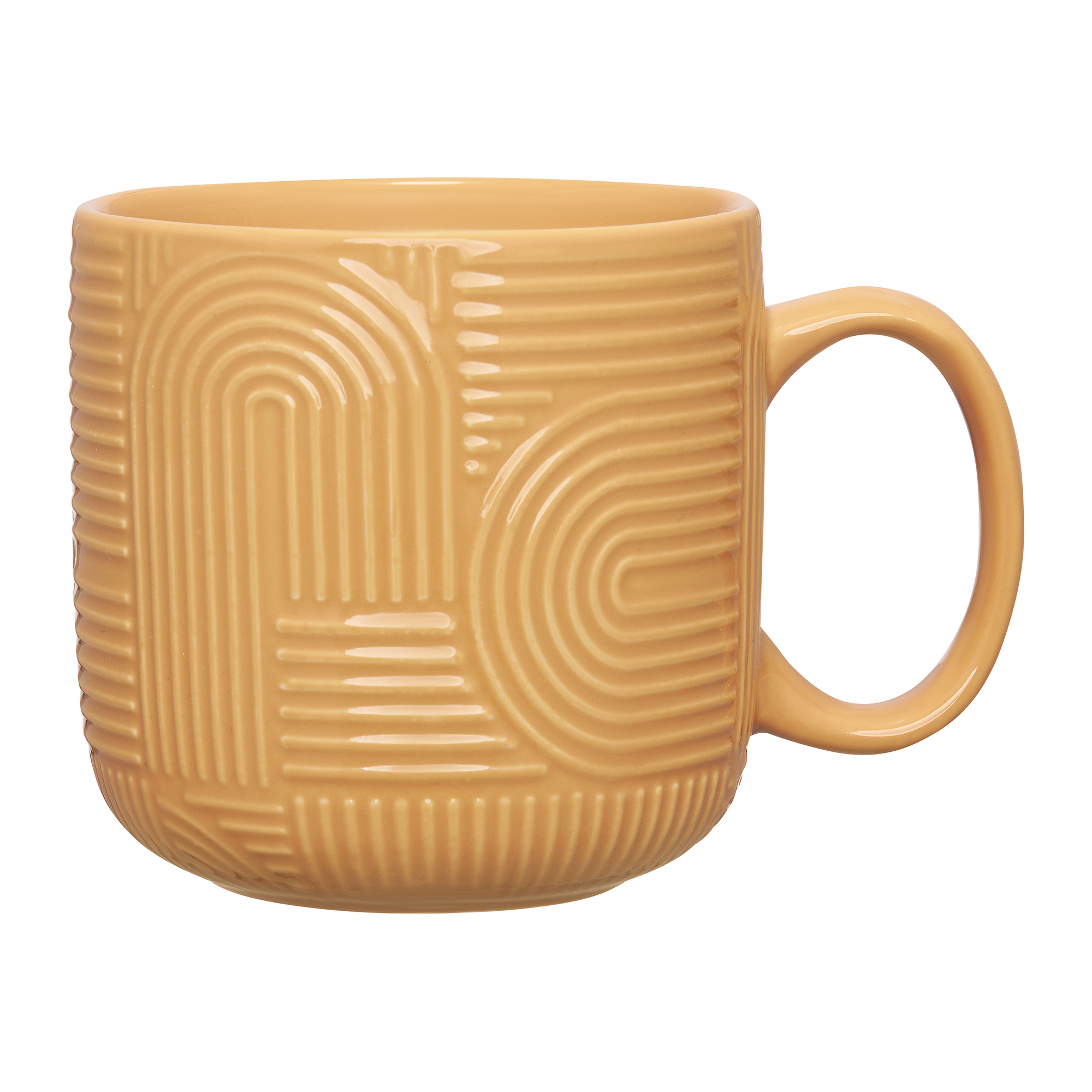 Hořčicový porcelánový hrnek Arco 390 ml AMBITION