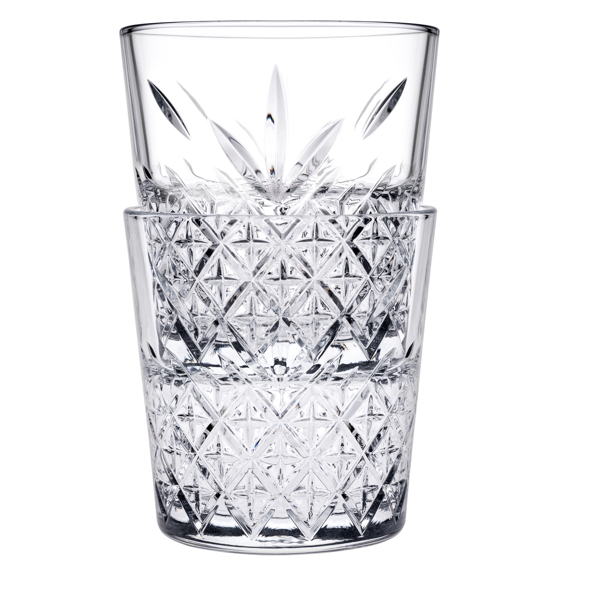 Sada 4 nízkych pohárov z tvrdeného skla Timeless 345 ml PASABAHCE