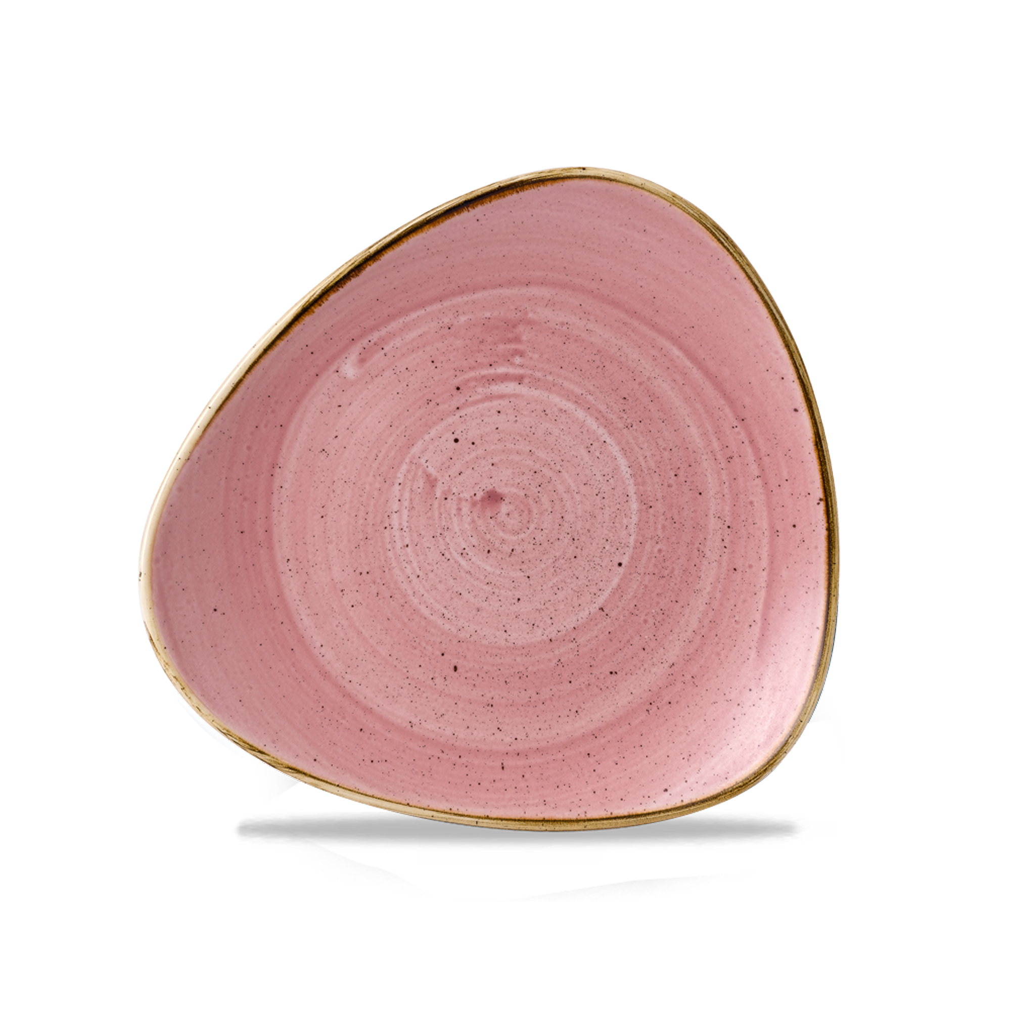 Talerz ceramiczny trójkątny Stonecast Petal Pink 22,9 cm CHURCHILL