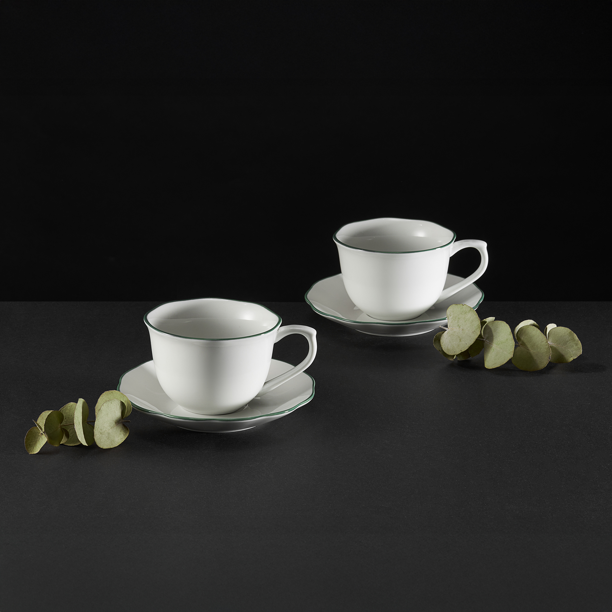 Porcelánový kávový servis pro 6 osob Verge 12-dílů AMBITION