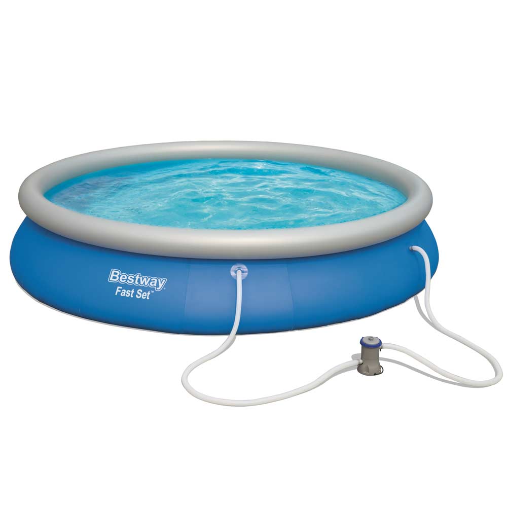 Schnellaufbaupool Fast Set™ Pool  457 x 84 cm mit Filterpumpe BESTWAY