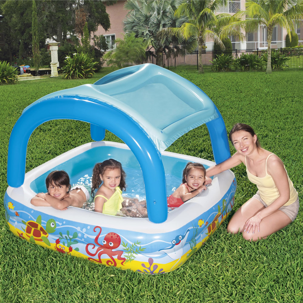 Aufgeblasenes Schwimmbad Aquababes BESTWAY