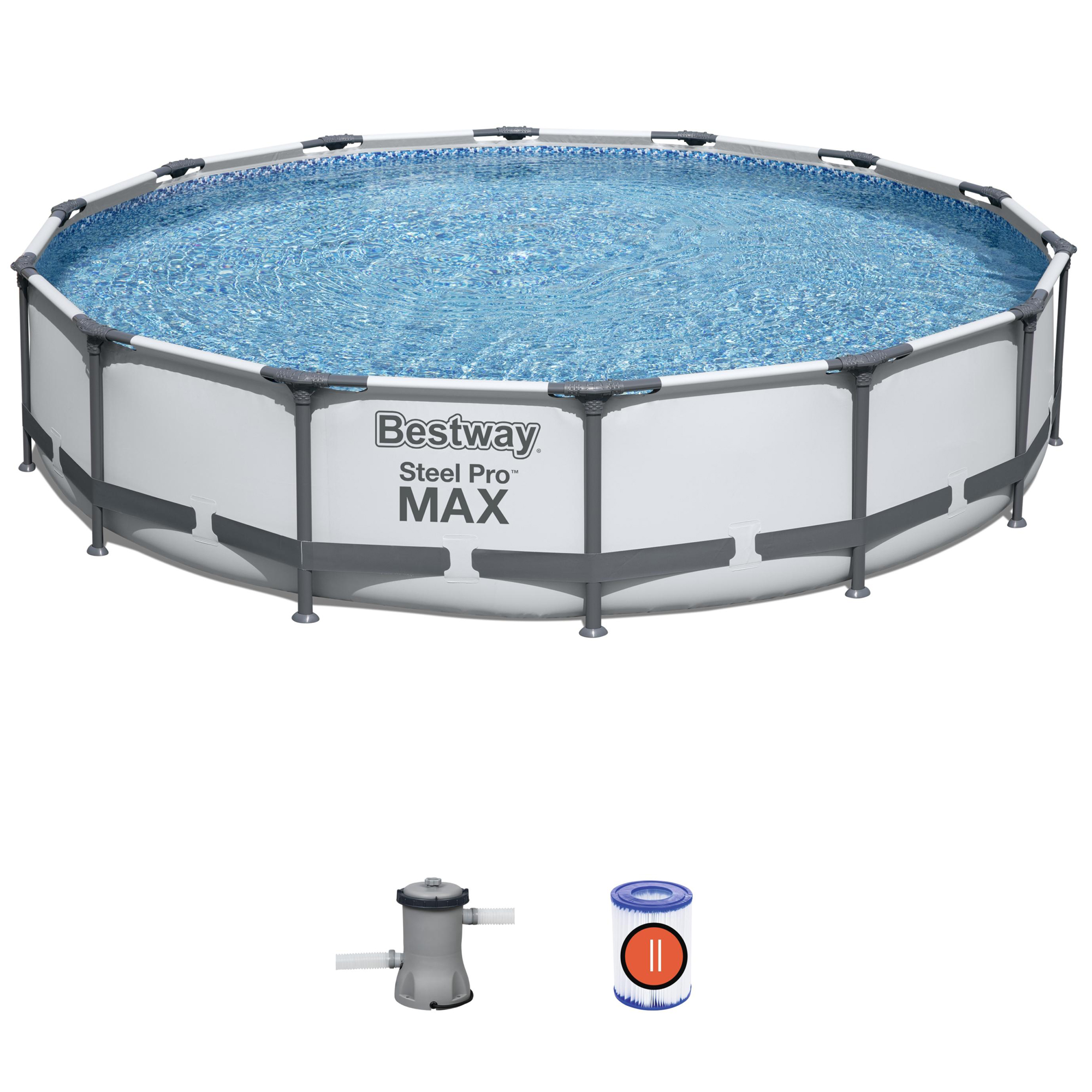 Pool mit Gestell Steel Pro 427 x 84 cm 10220 l BESTWAY