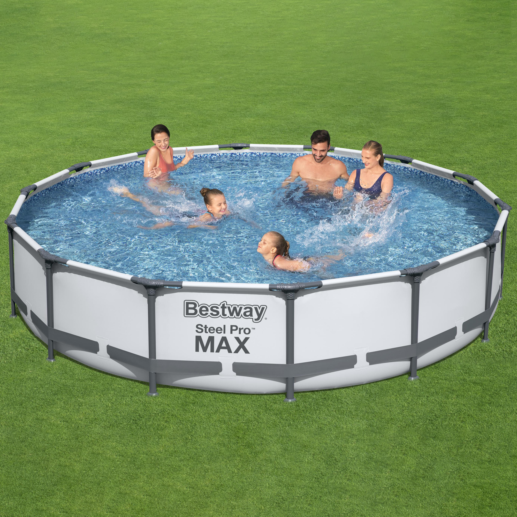 Pool mit Gestell Steel Pro 427 x 84 cm 10220 l BESTWAY