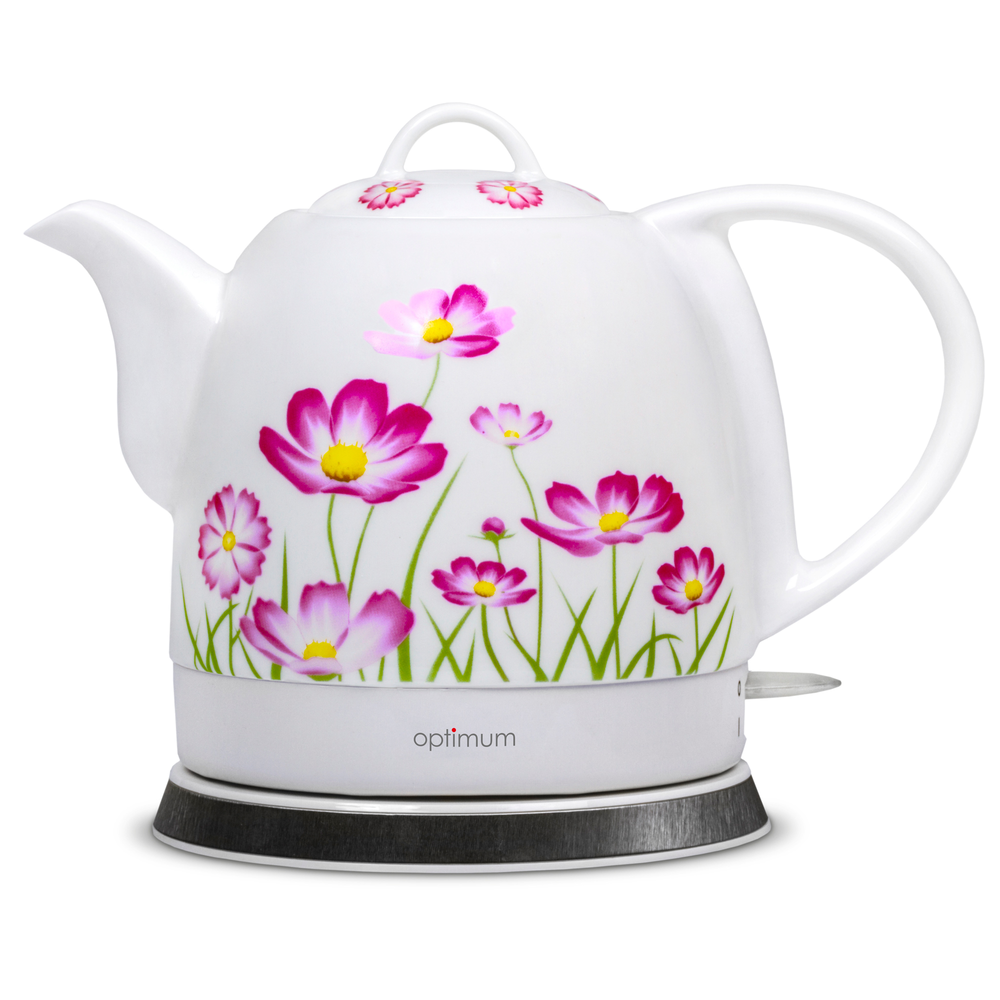 Czajnik elektryczny ceramiczny 1 l CJS-1310 kwiaty OPTIMUM