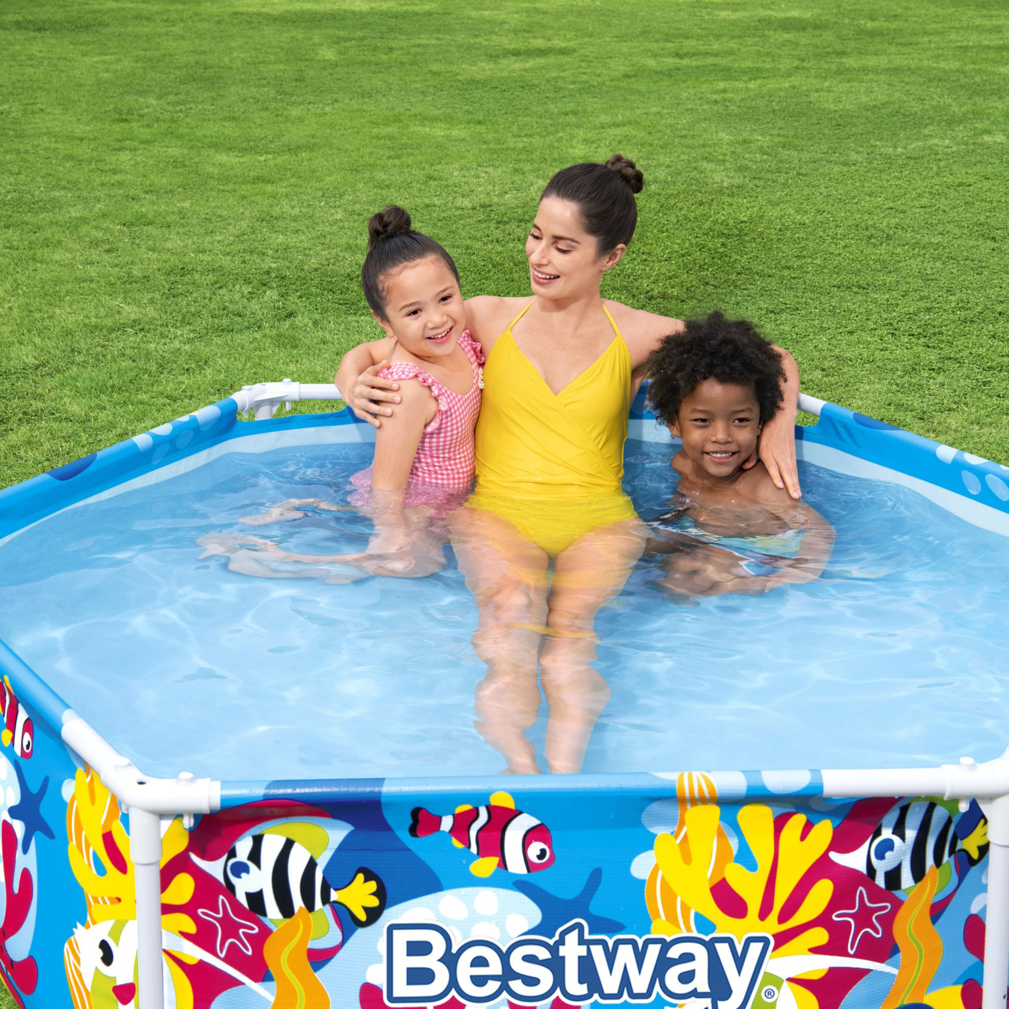 Nadzemní bazén s rámem Steel Pro se stříškou a sprchou 183 x 51 cm, 930 l BESTWAY