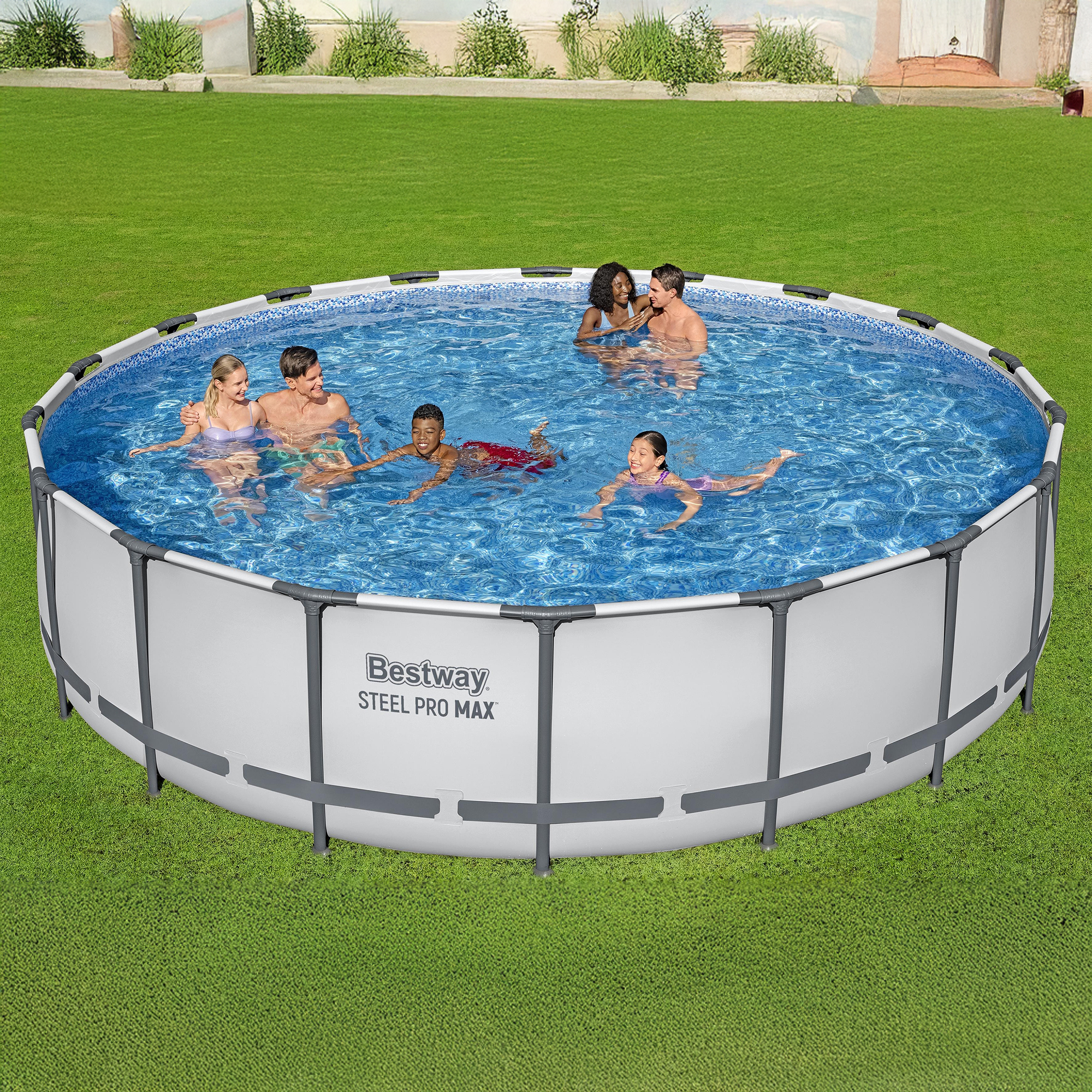 Piscina autoportante tubular Steel Pro Max 488 x 122 cm 19480 l BESTWAY